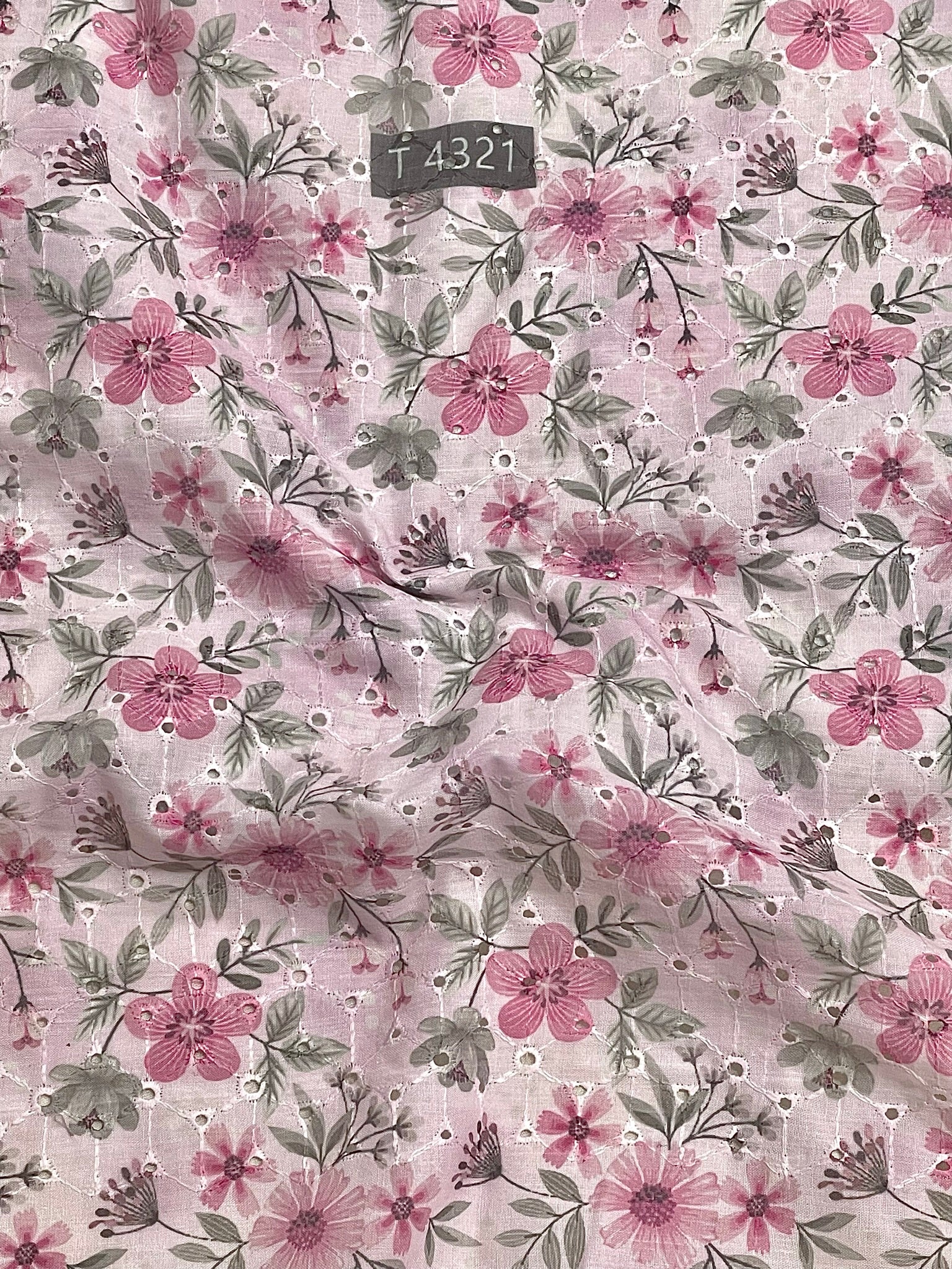 Black - Floral Embroidered Cotton Hakoba Fabric 20