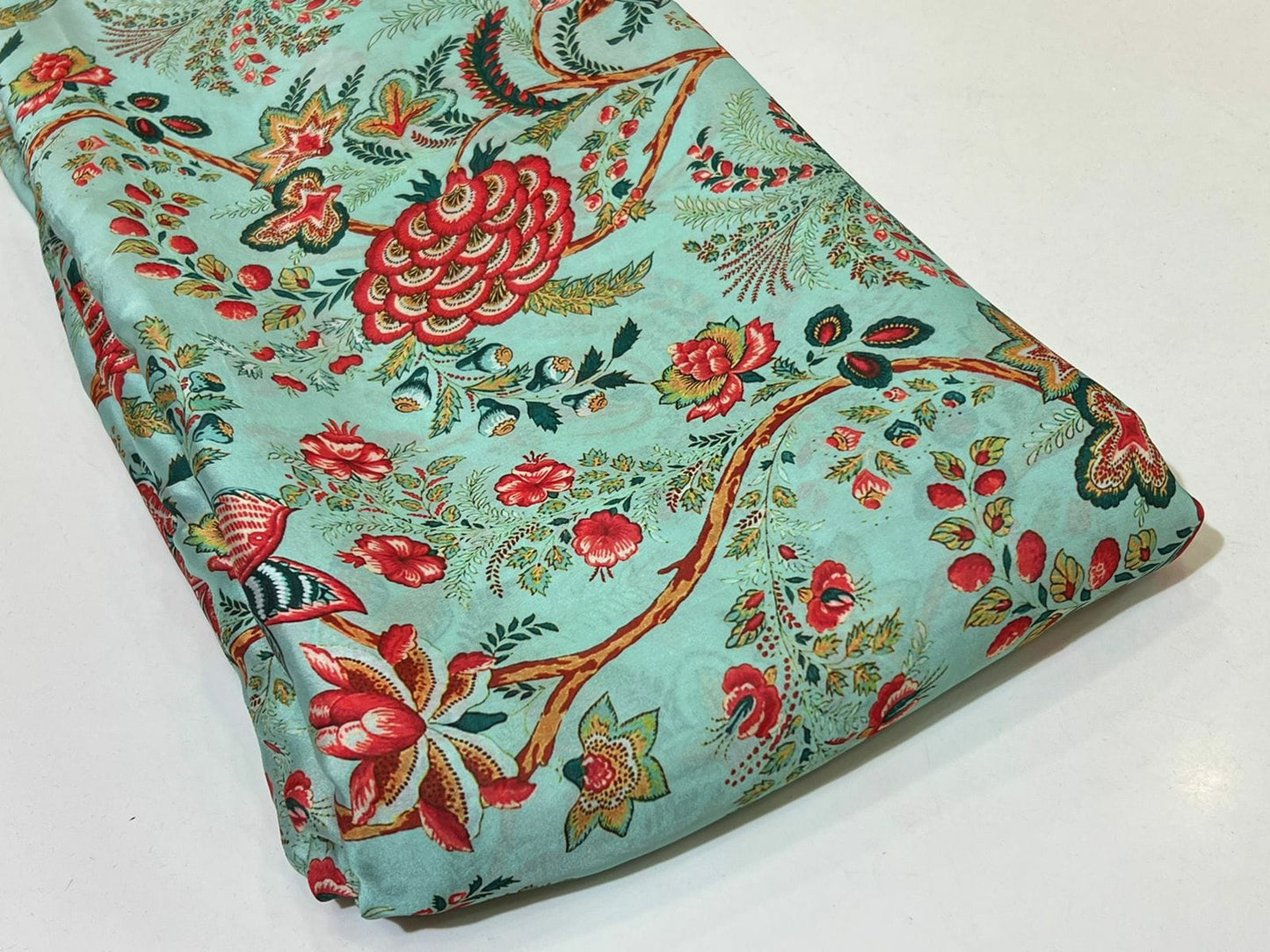 SILKY PRINT ON SATIN GEORGETTE