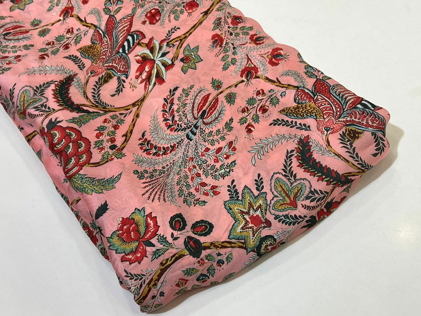 SILKY PRINT ON SATIN GEORGETTE