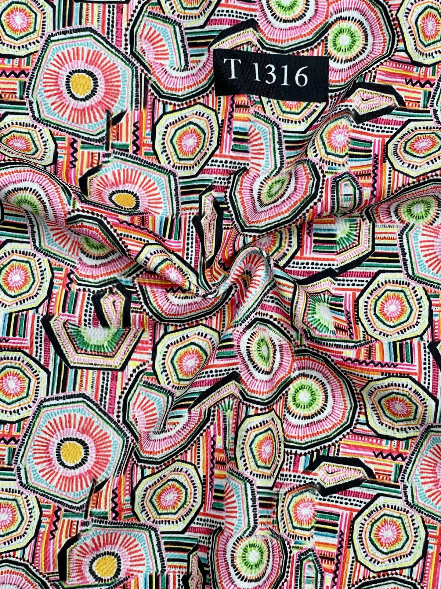MUSLIN MIXED ABSTRACT PRINT