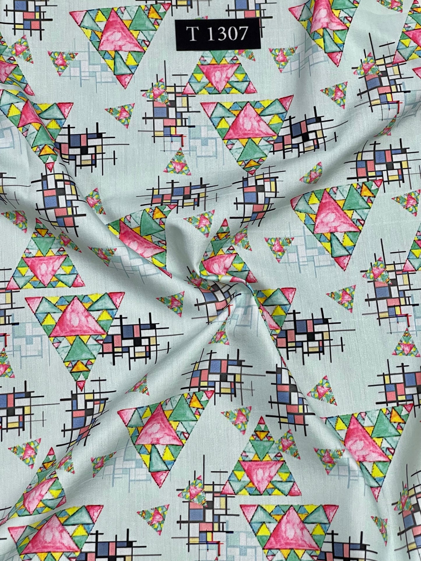 MUSLIN MIXED ABSTRACT PRINT
