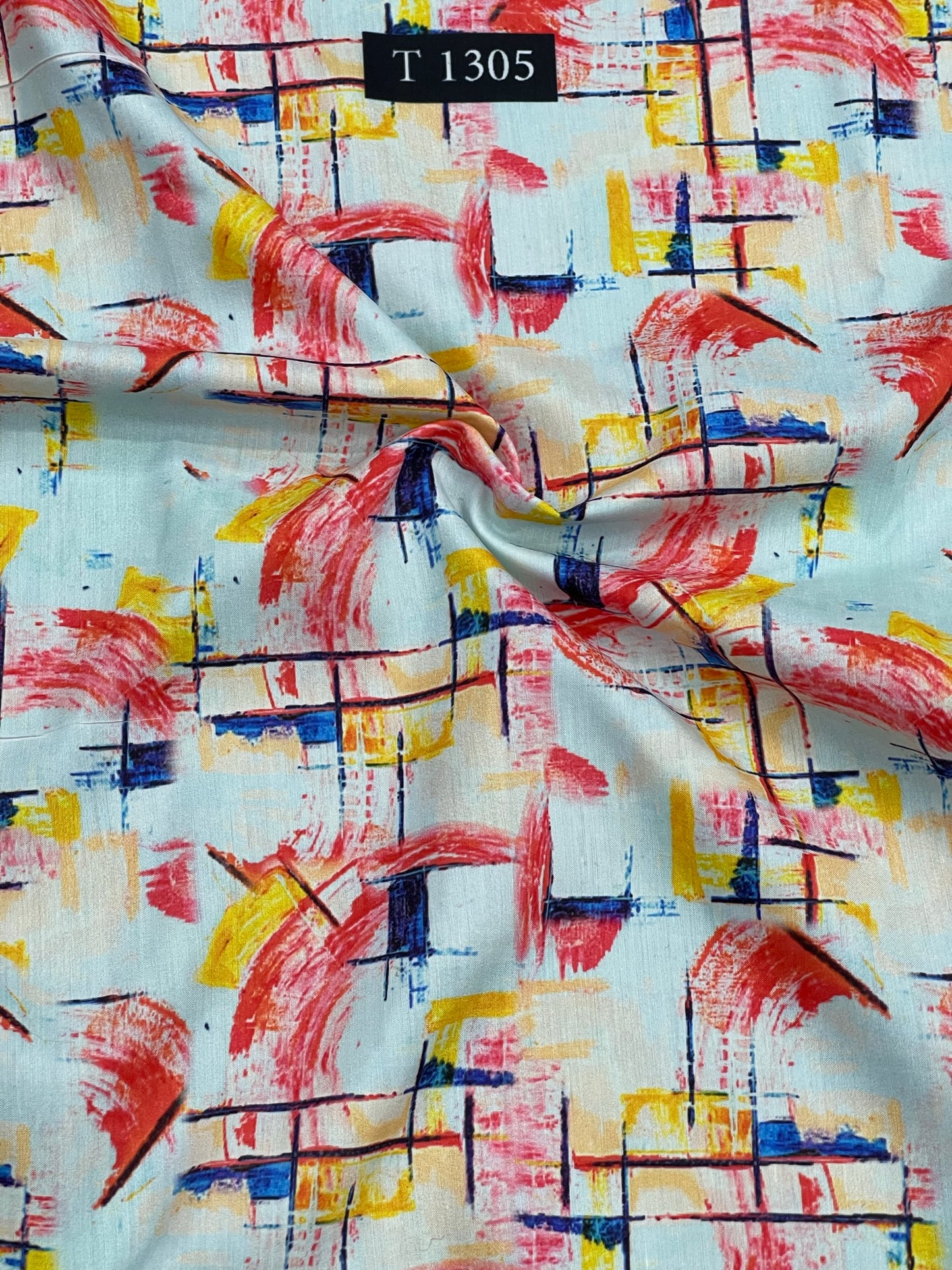 MUSLIN MIXED ABSTRACT PRINT