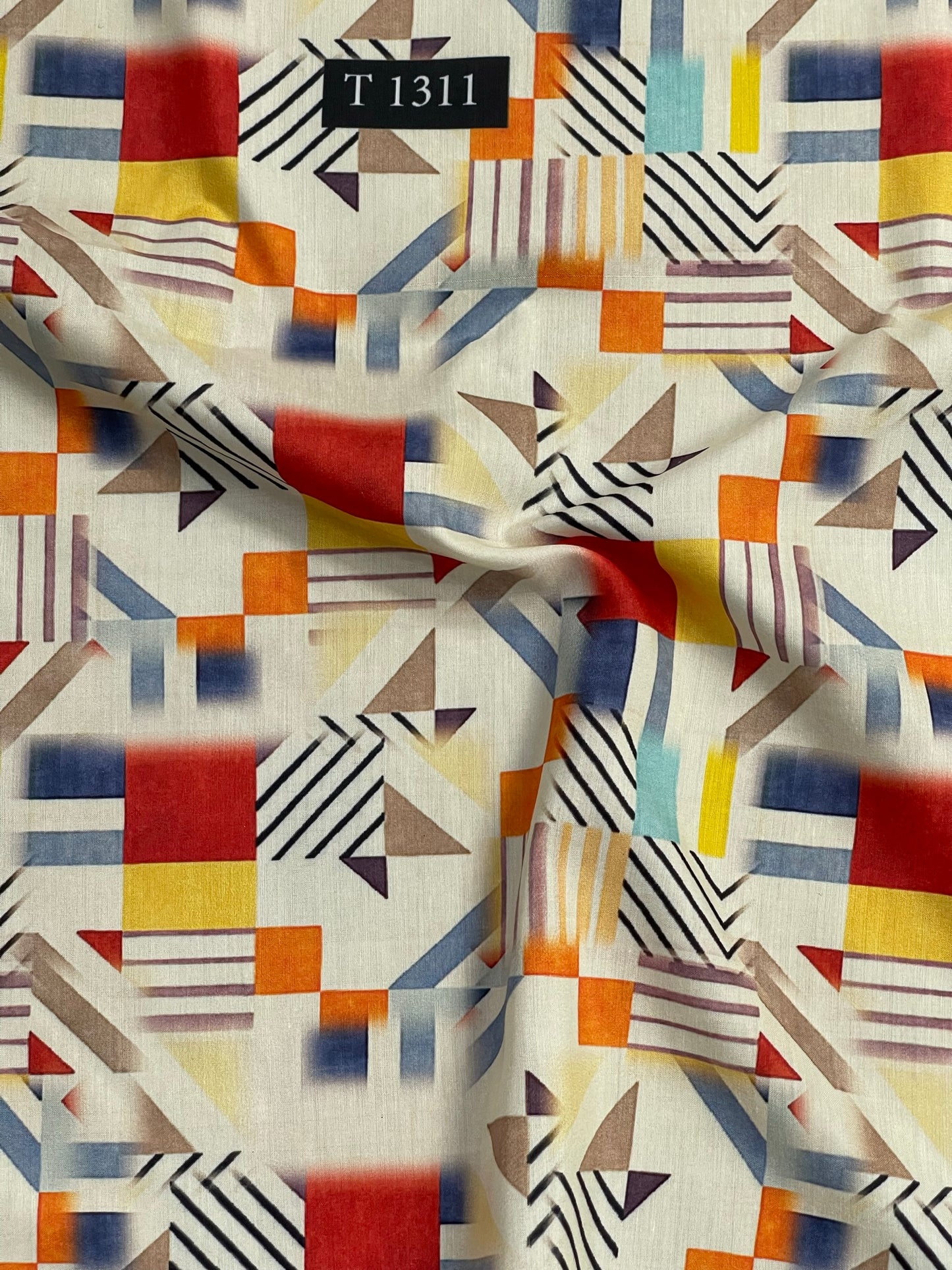 MUSLIN MIXED ABSTRACT PRINT