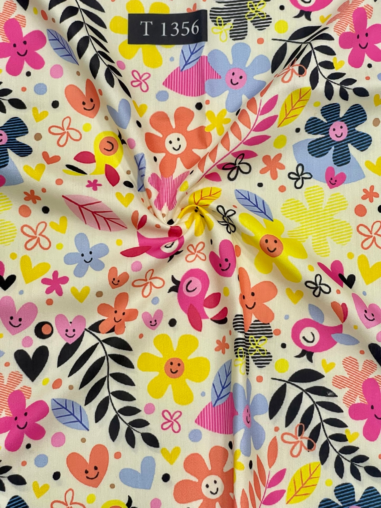 Kids Cartoon Print on Muslin