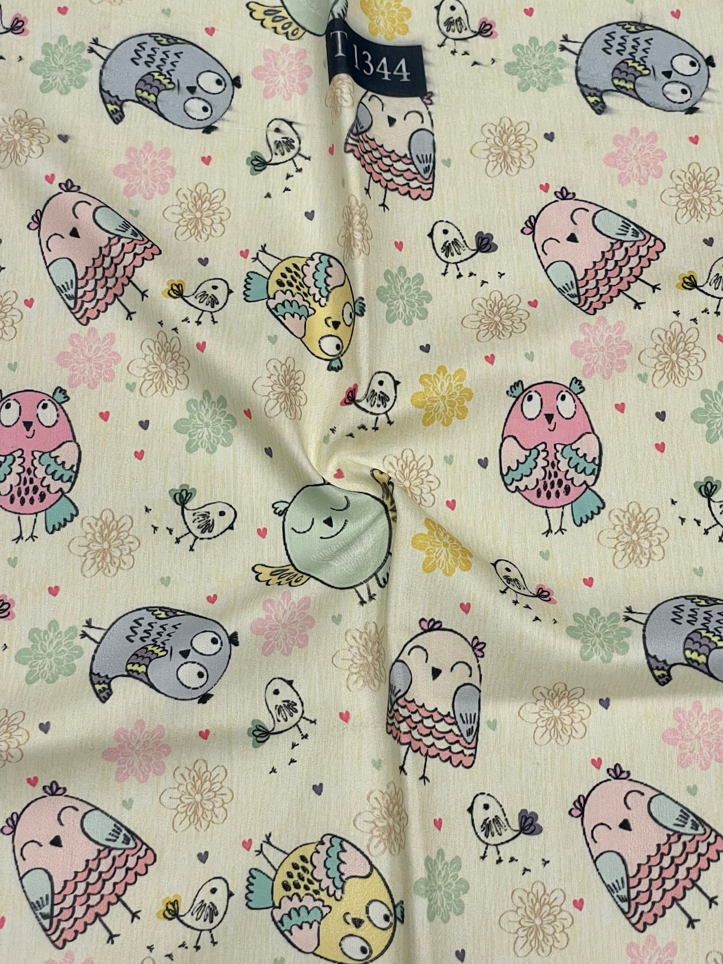 Kids Cartoon Print on Muslin