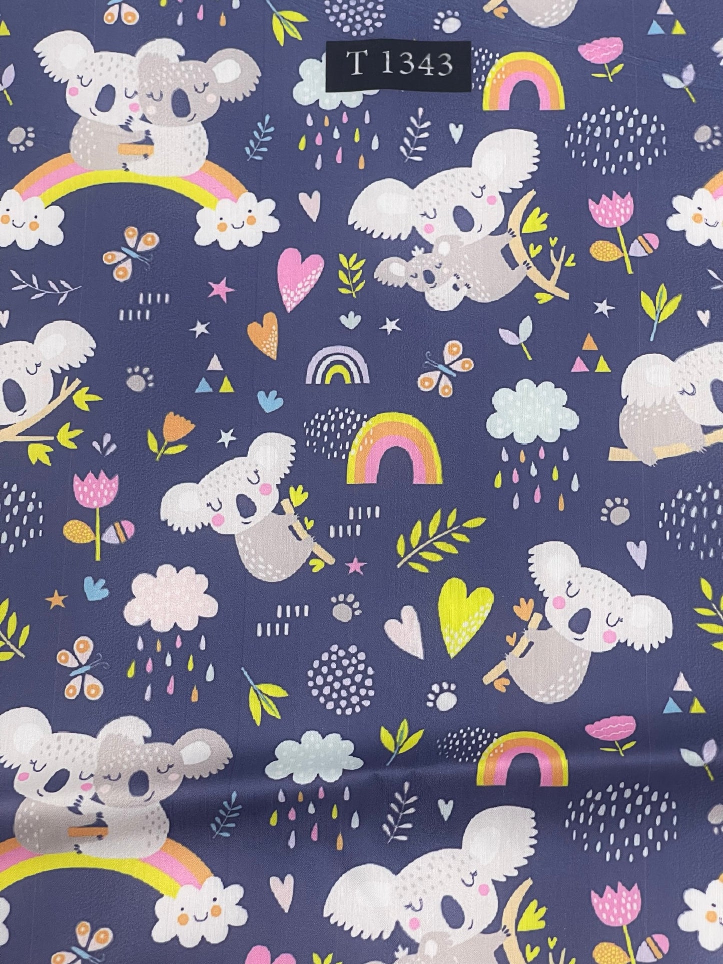 Kids Cartoon Print on Muslin