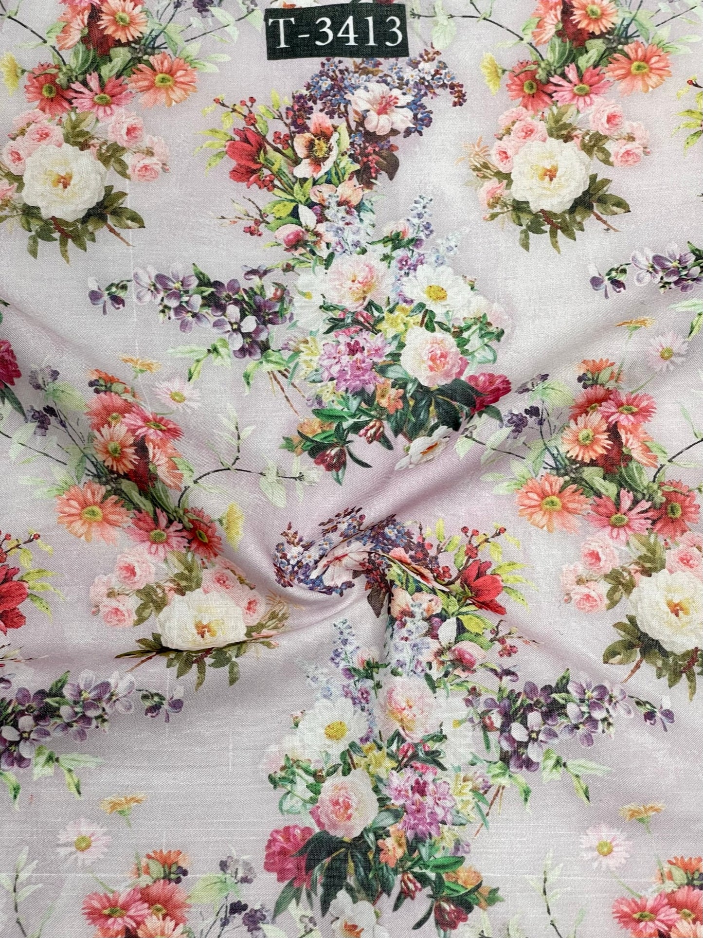 Linen Floral Print