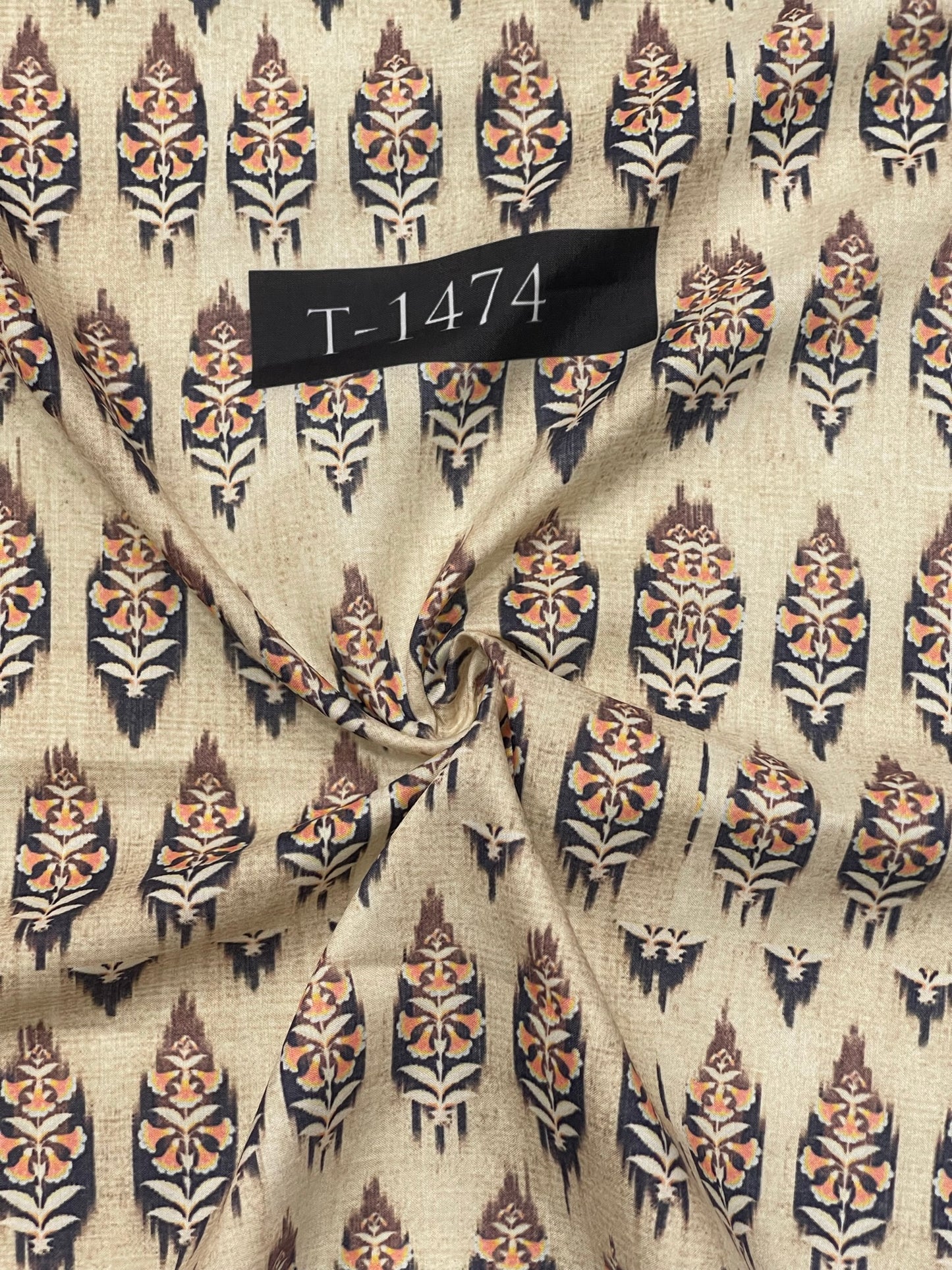 Beautiful Traditional Print On Muslin