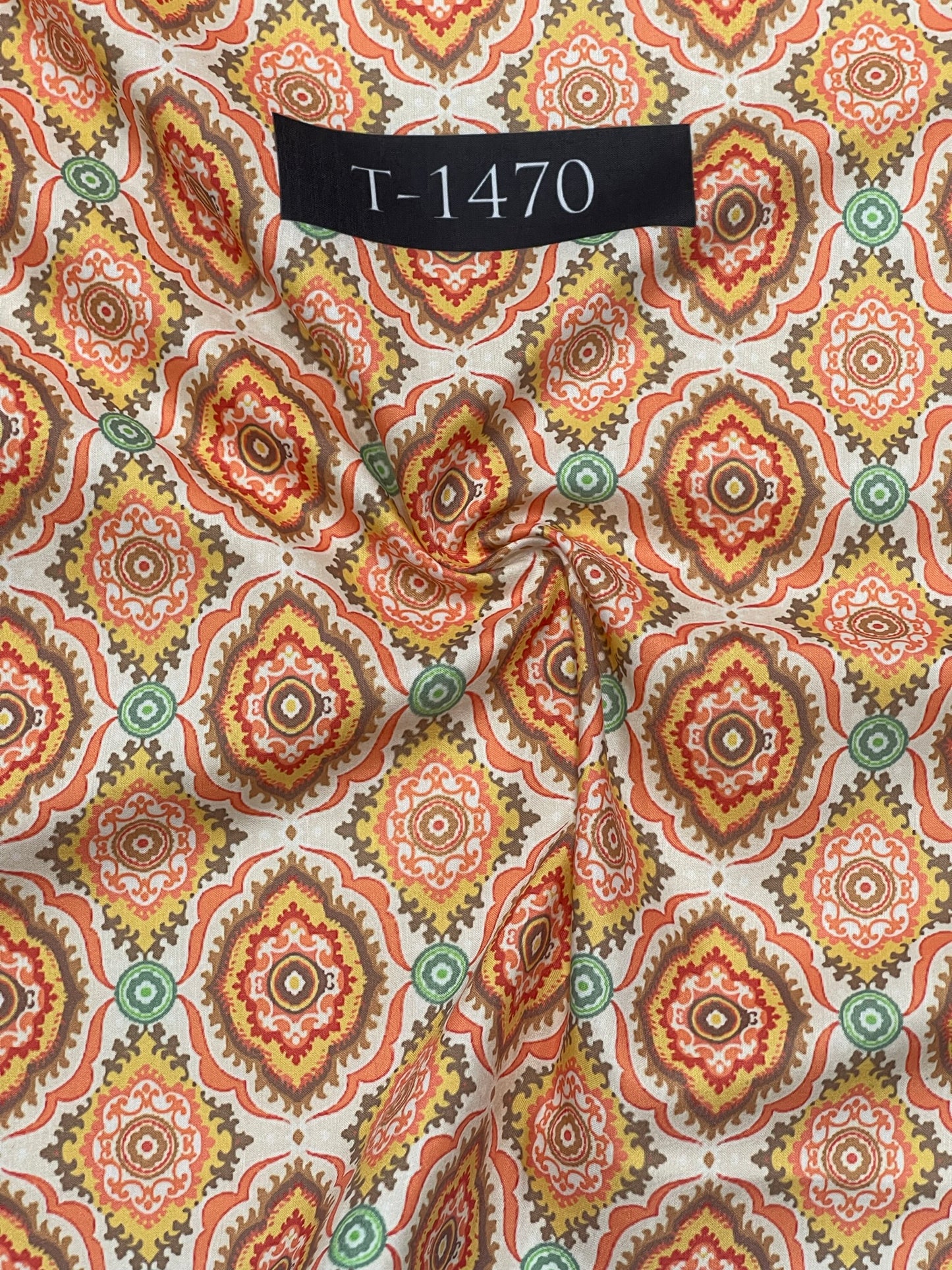 Beautiful Traditional Print On Muslin