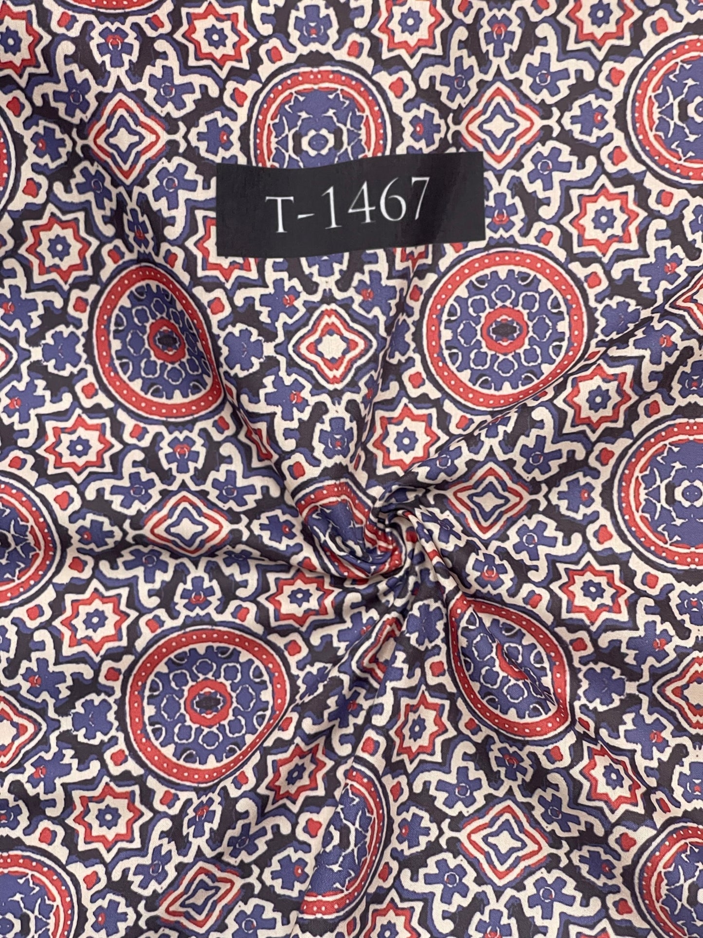 Beautiful Traditional Print On Muslin