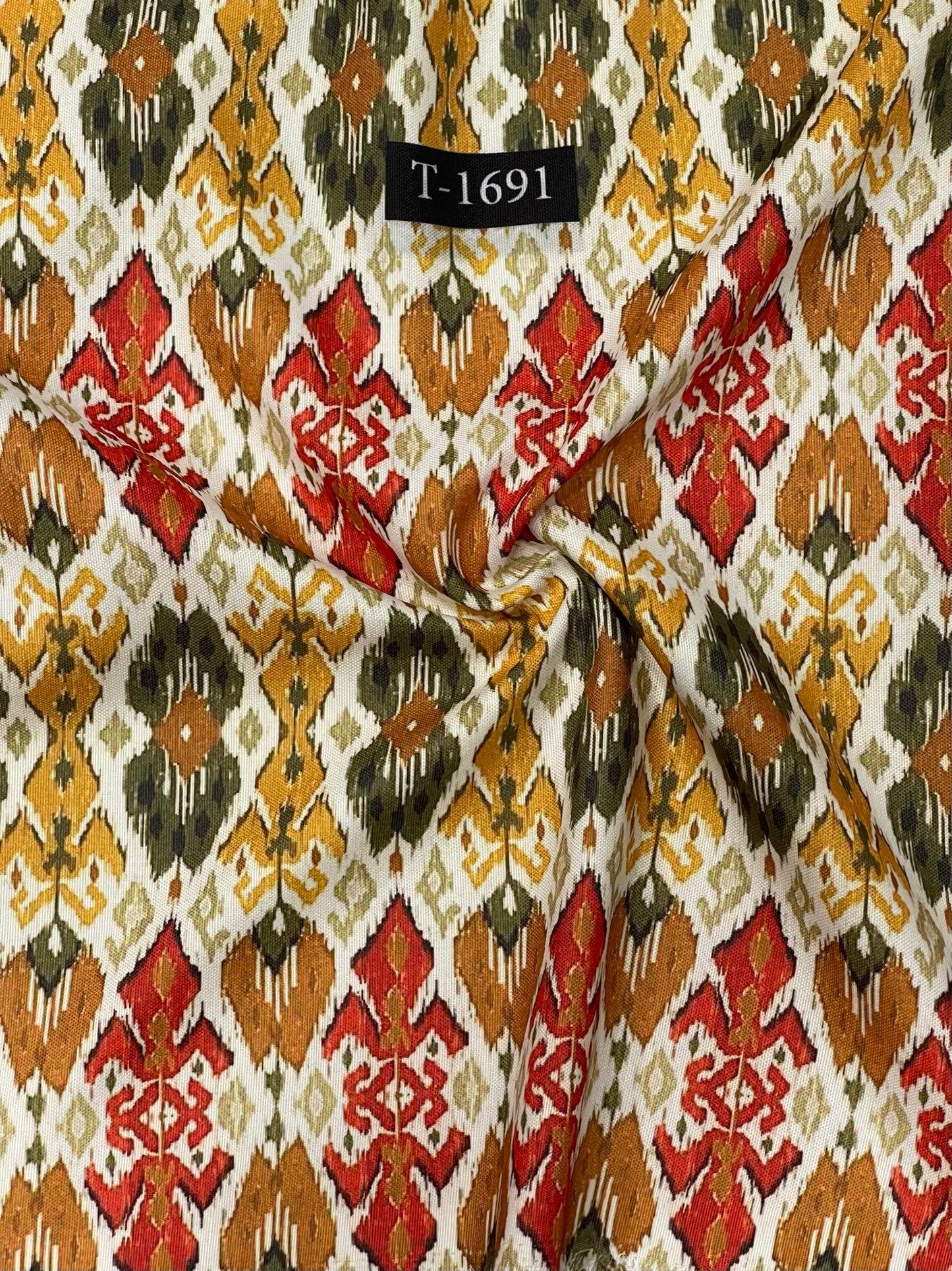 Rayon ikkat print