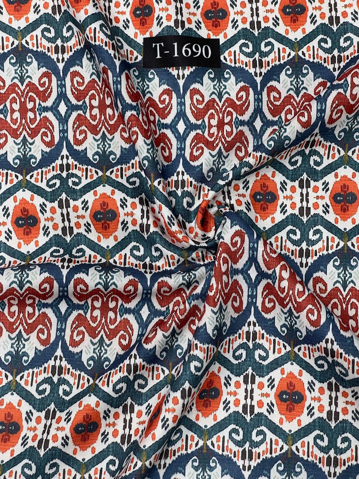 Rayon ikkat print