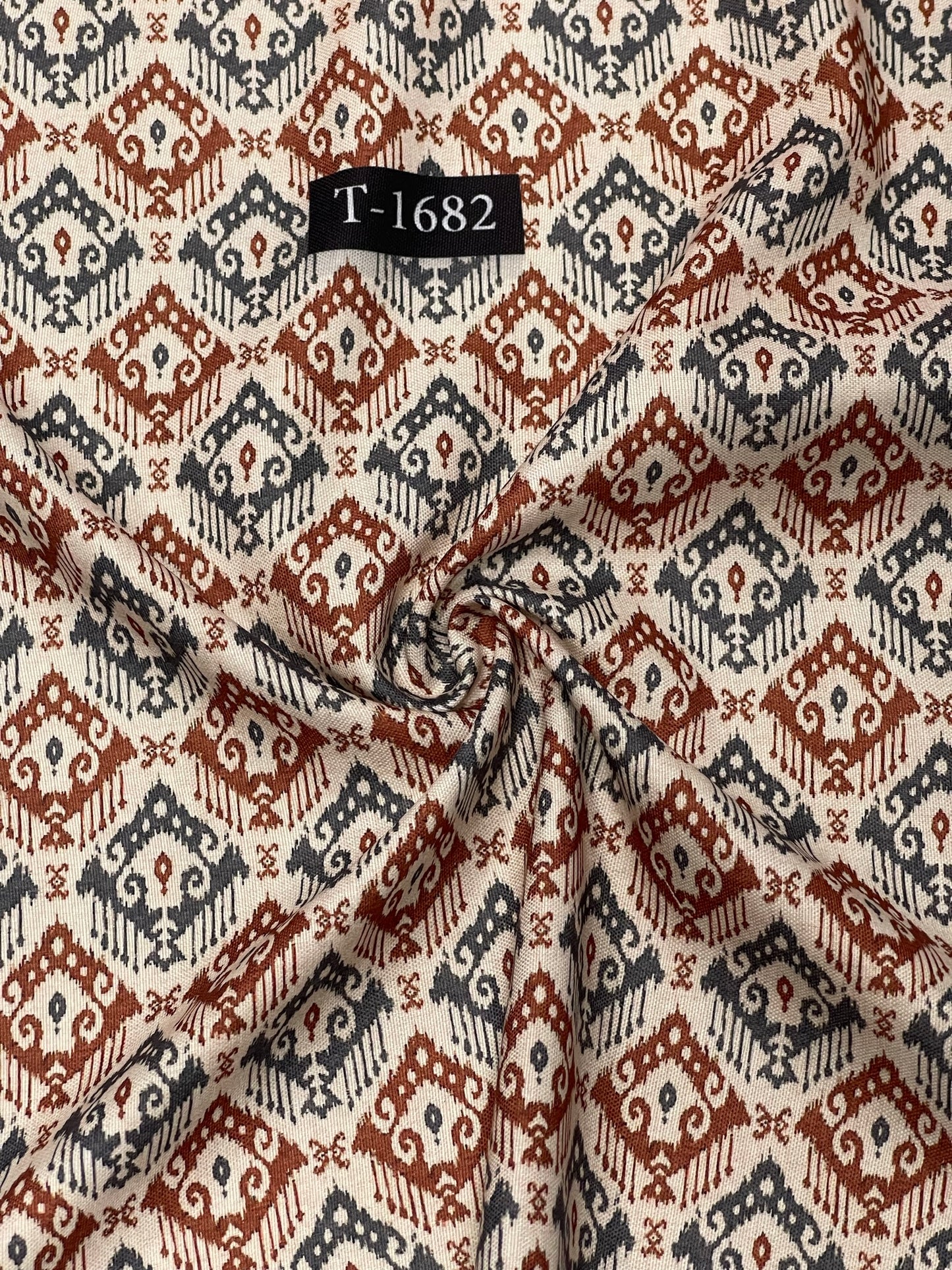 Rayon ikkat print