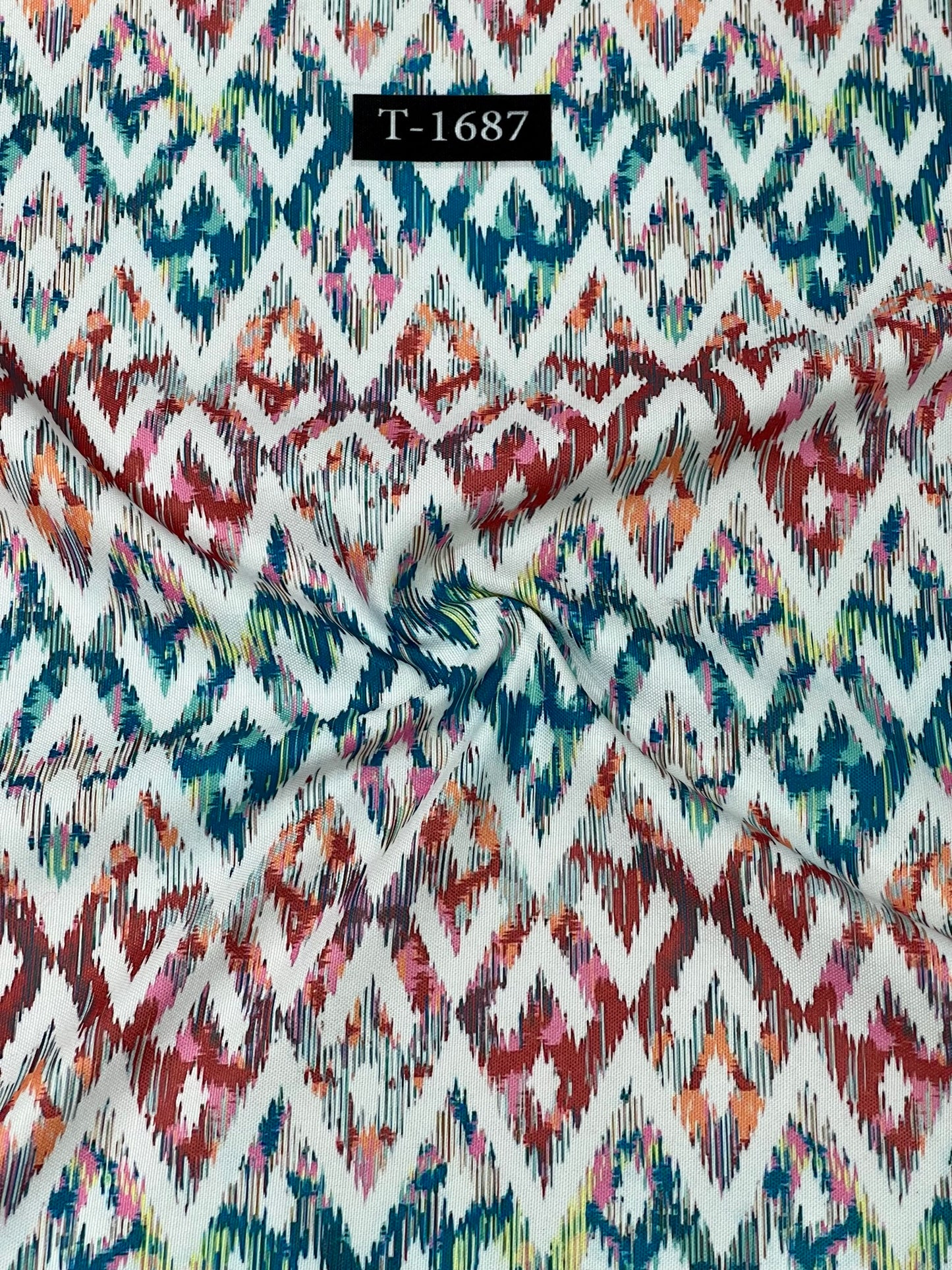 Rayon ikkat print