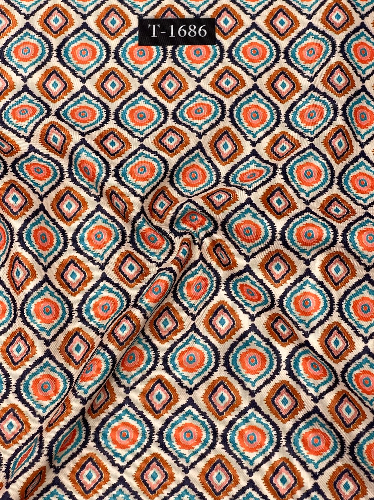 Rayon ikkat print