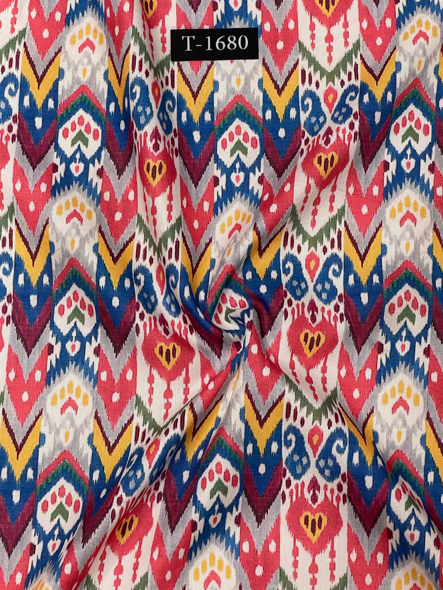 Rayon ikkat print