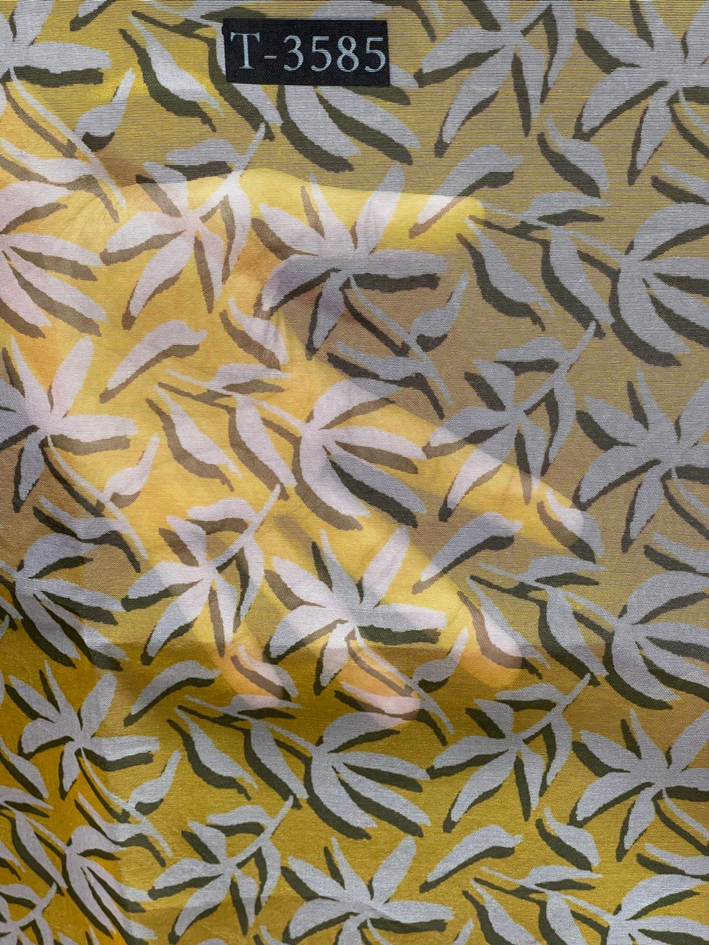 Abstract Print On Organza