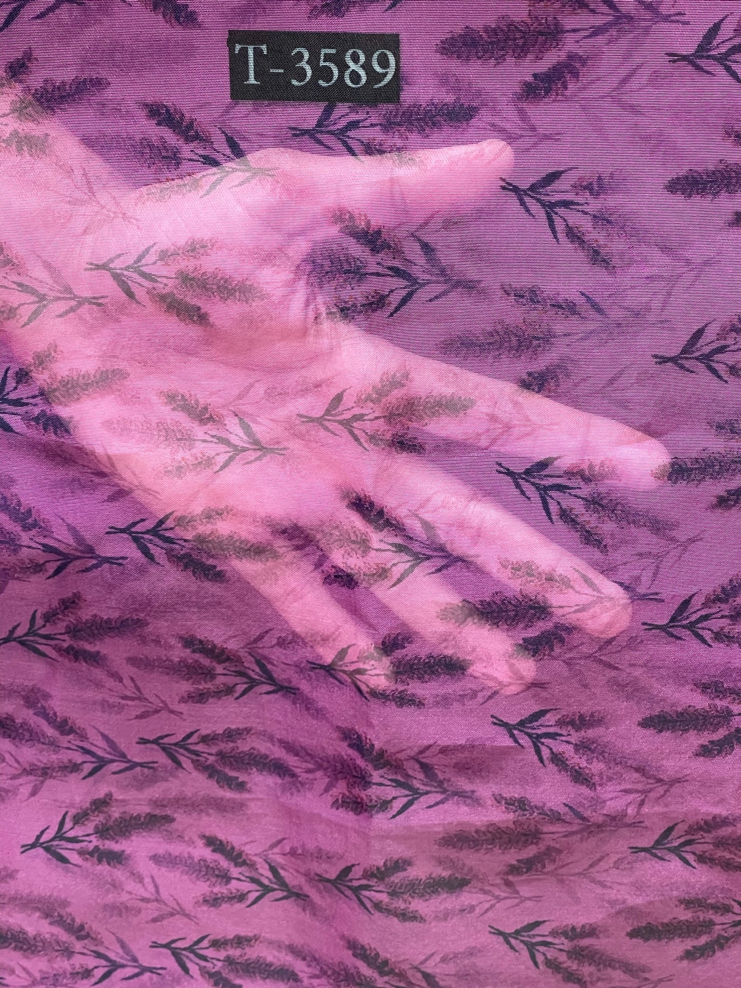Abstract Print On Organza