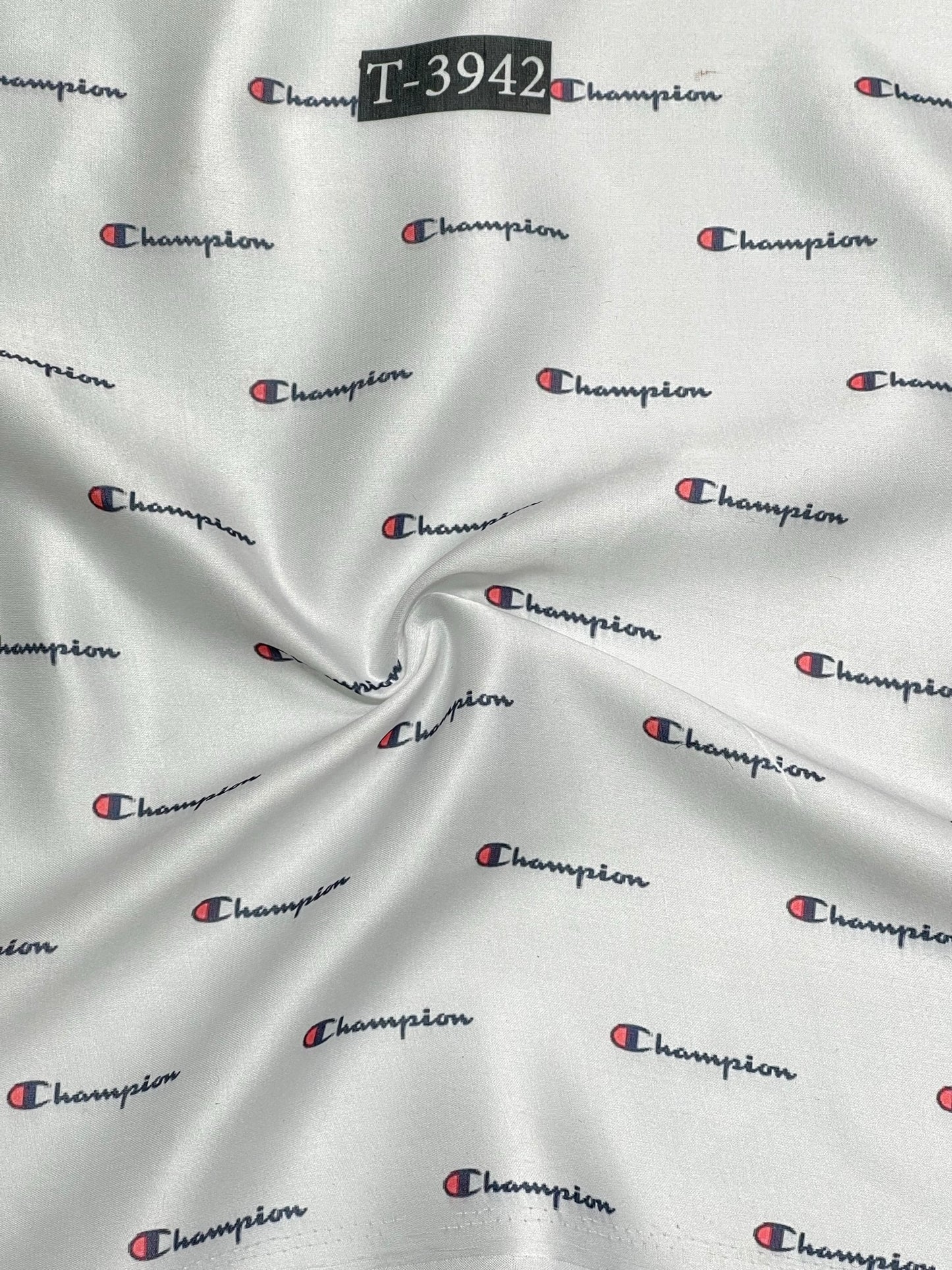 BRAND PRINTS ON SATIN