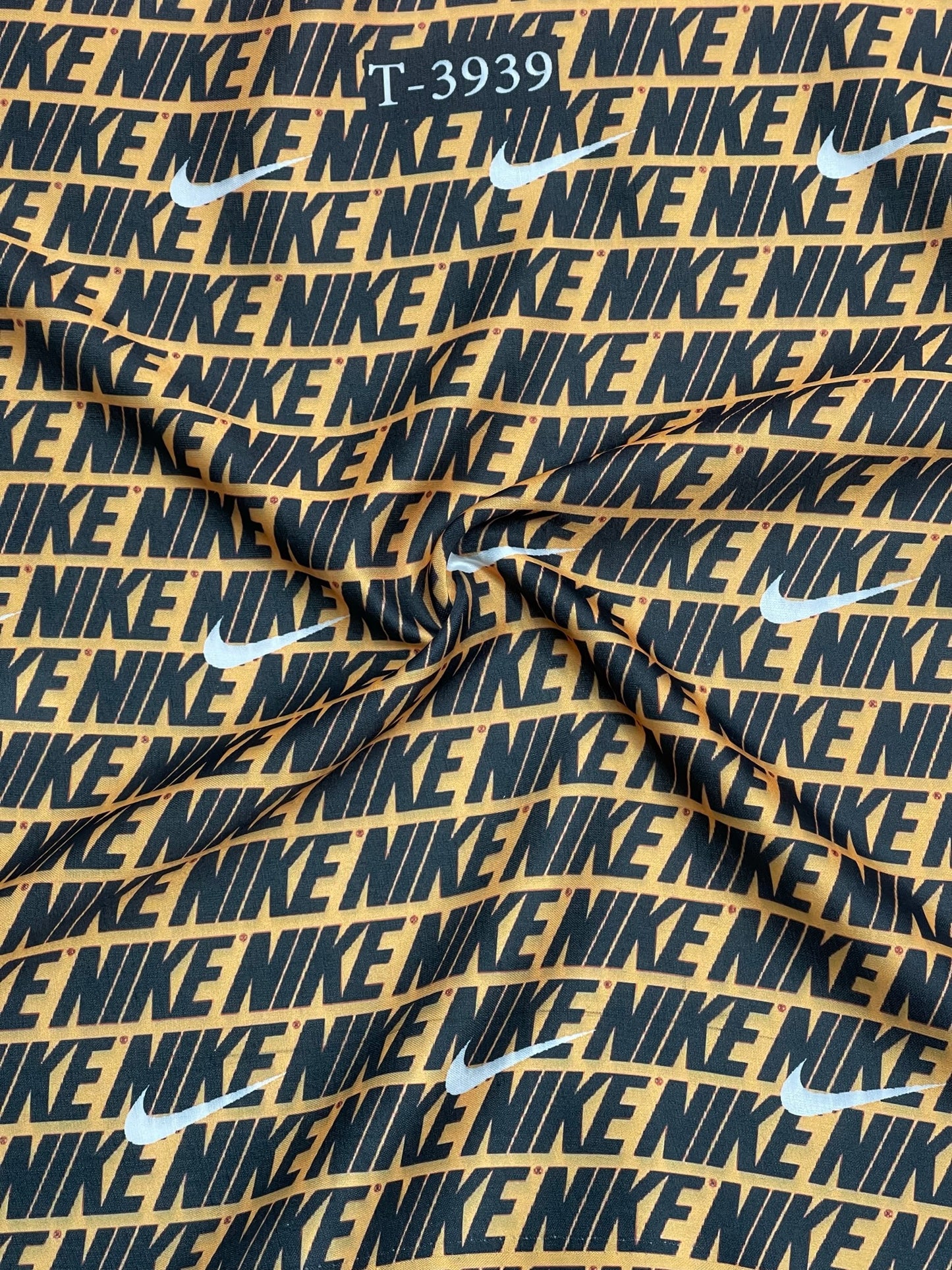BRAND PRINTS ON SATIN