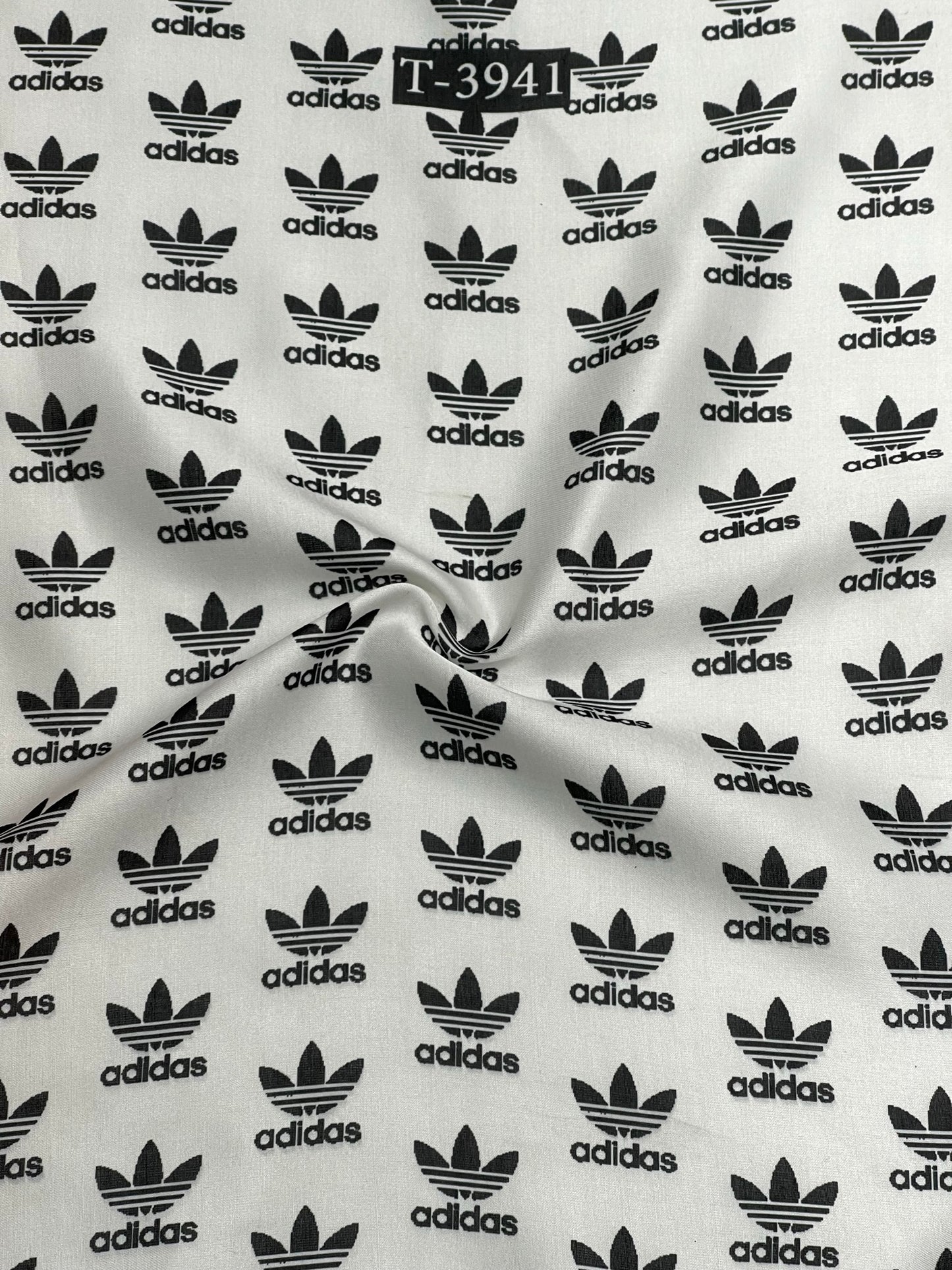 BRAND PRINTS ON SATIN
