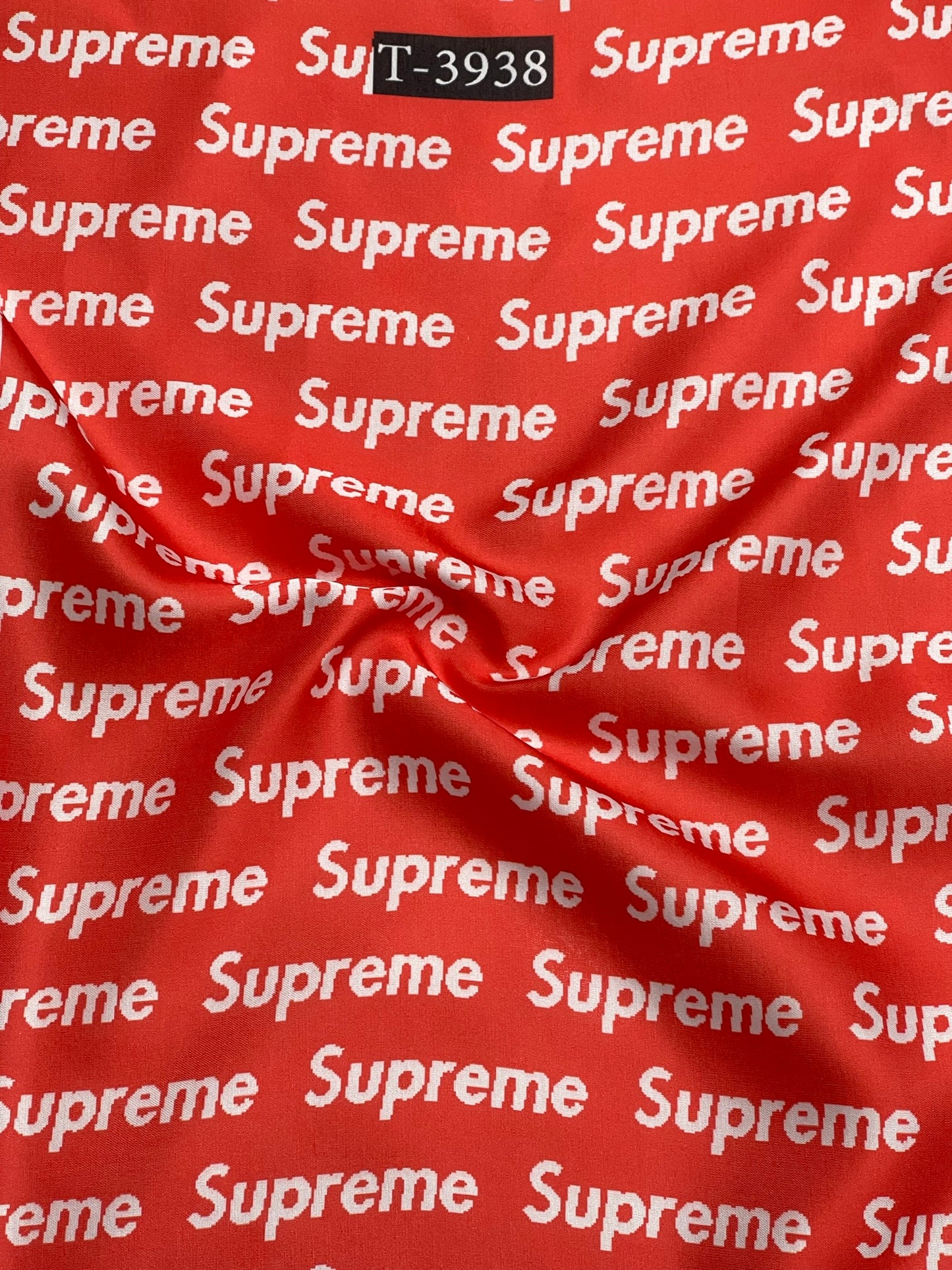BRAND PRINTS ON SATIN