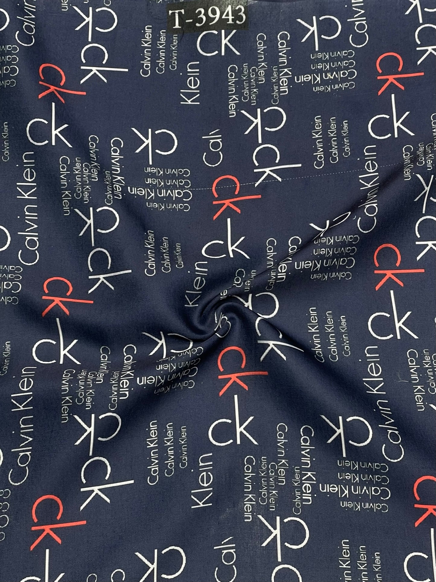 BRAND PRINTS ON SATIN