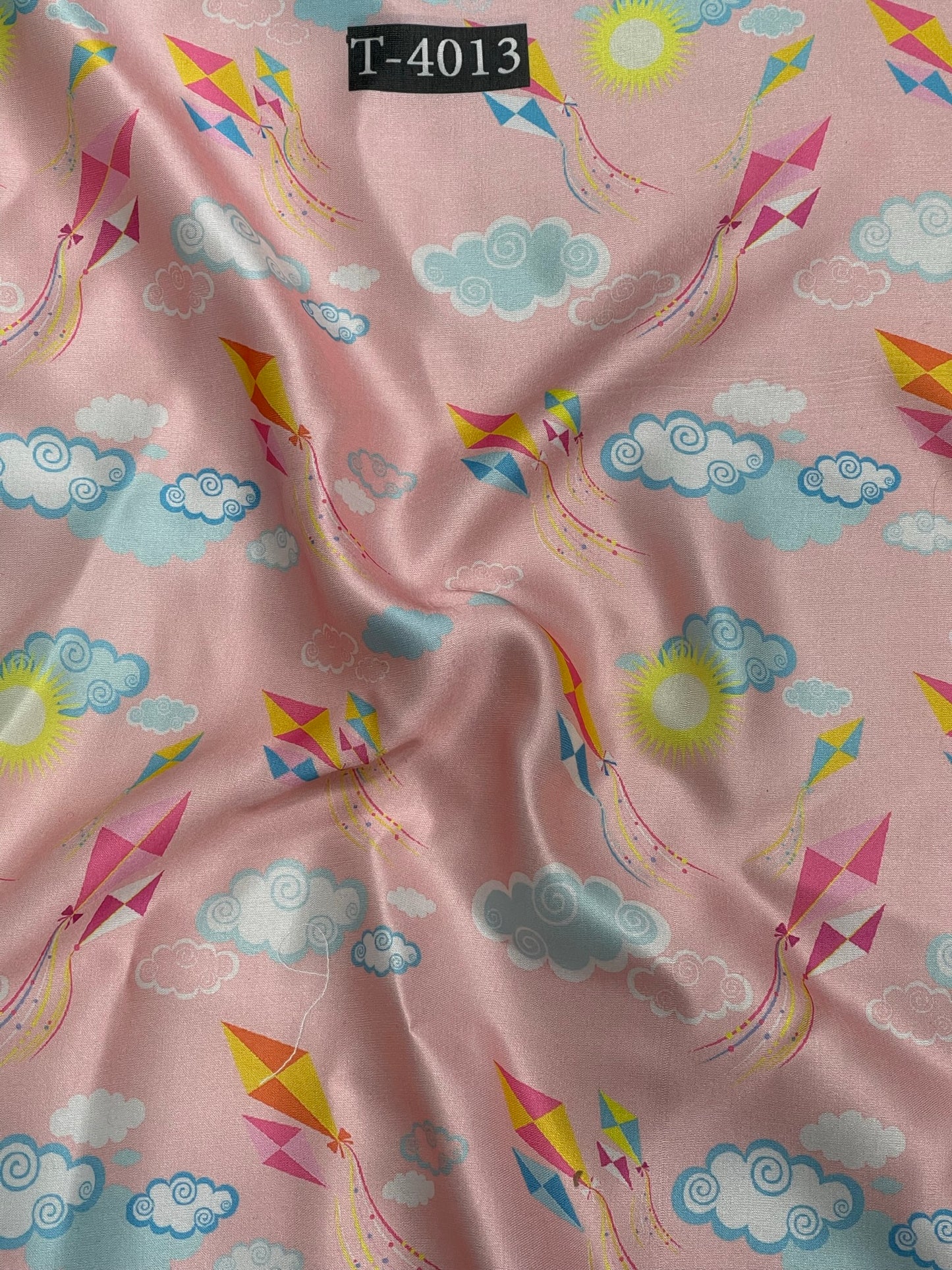 KITE PRINTS ON SATIN