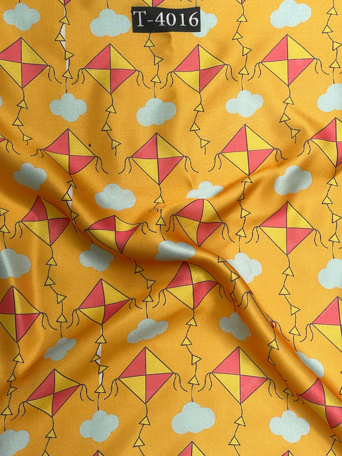KITE PRINTS ON SATIN