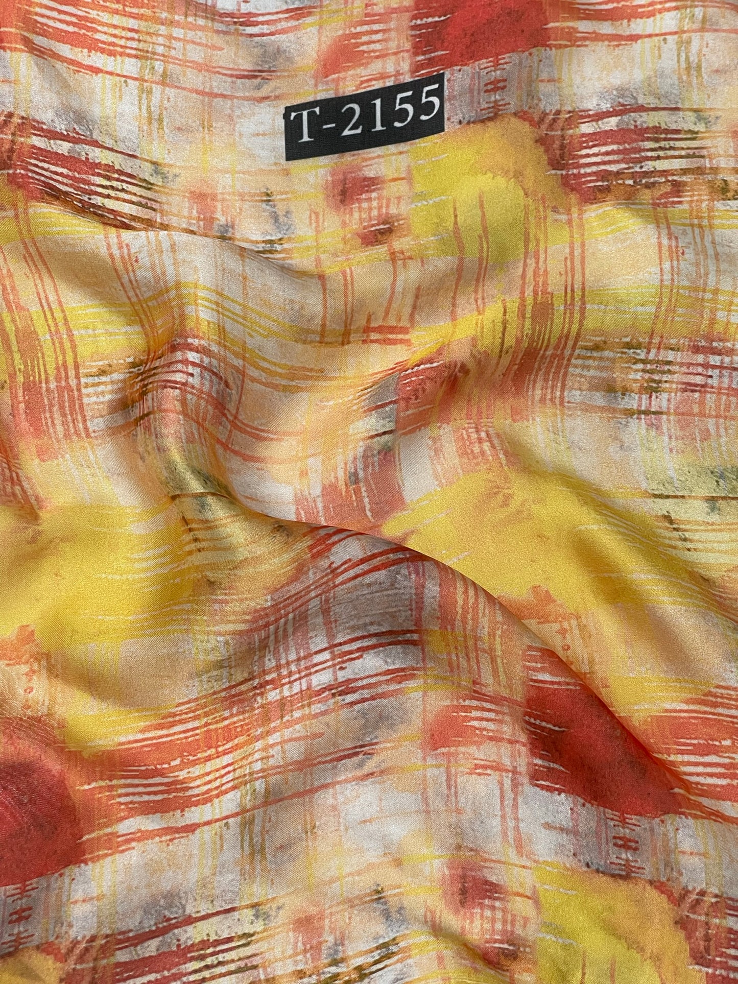 SATIN GEORGETTE ABSTRACTS PRINT