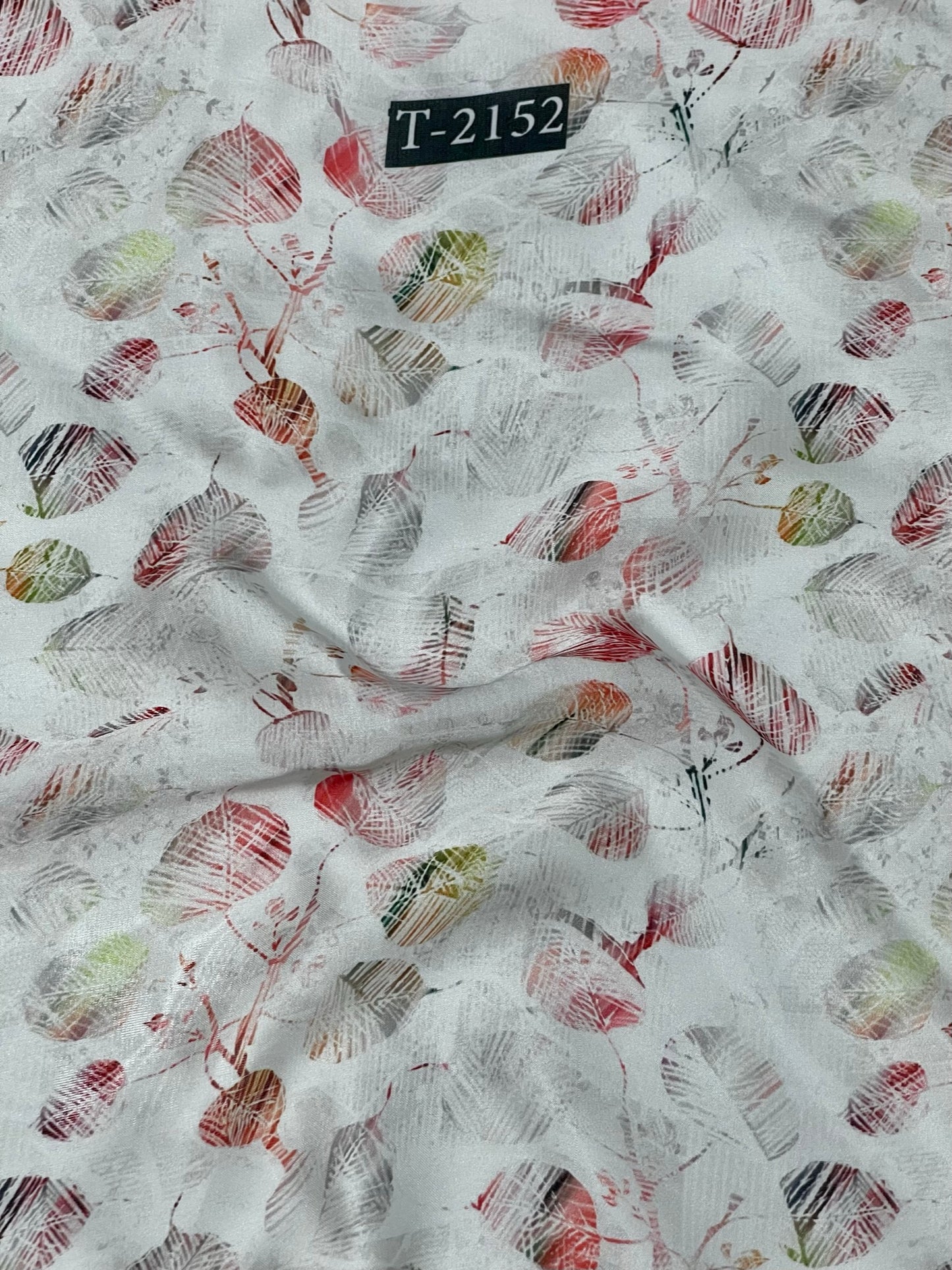 SATIN GEORGETTE ABSTRACTS PRINT