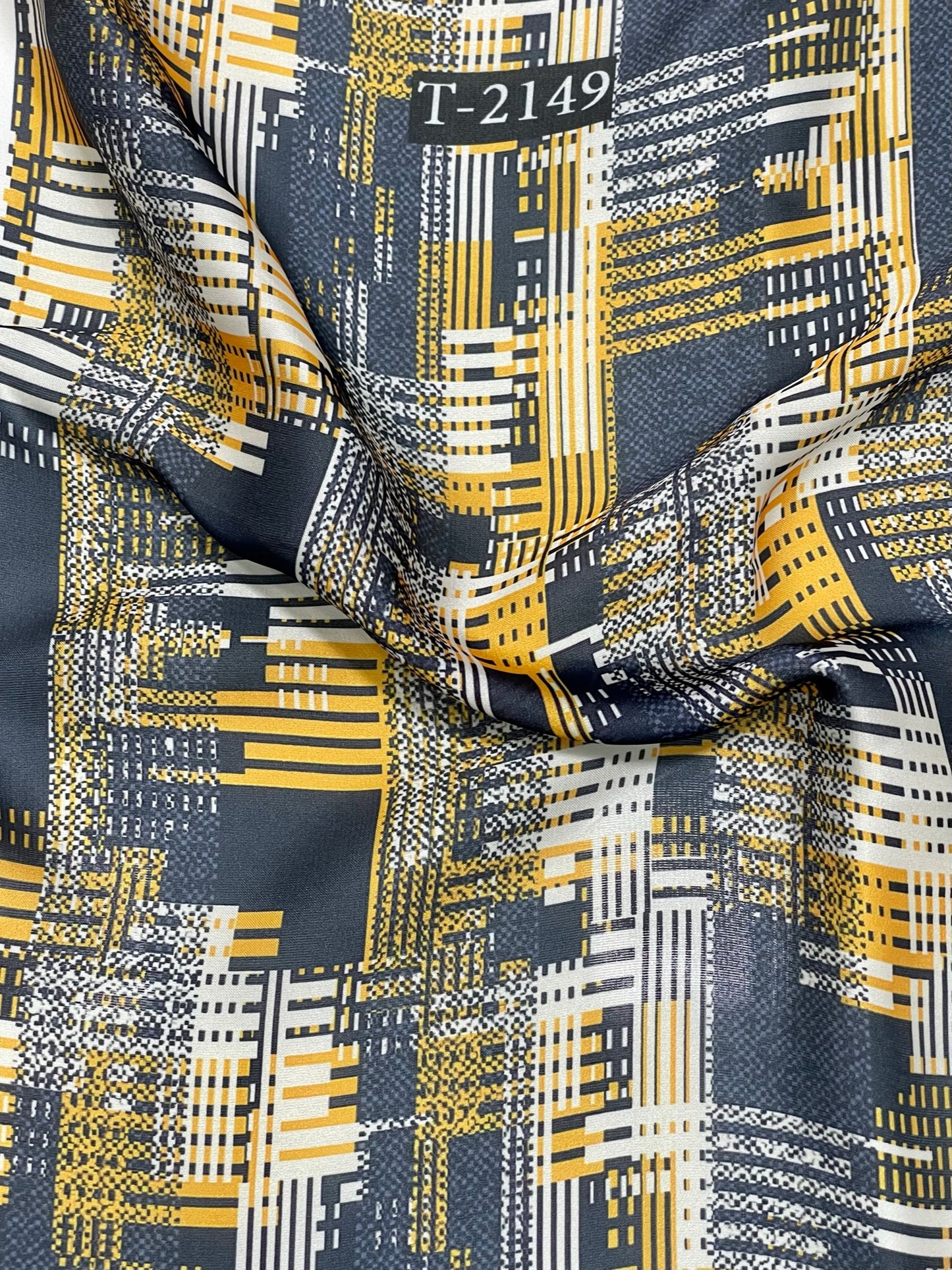 SATIN GEORGETTE ABSTRACTS PRINT