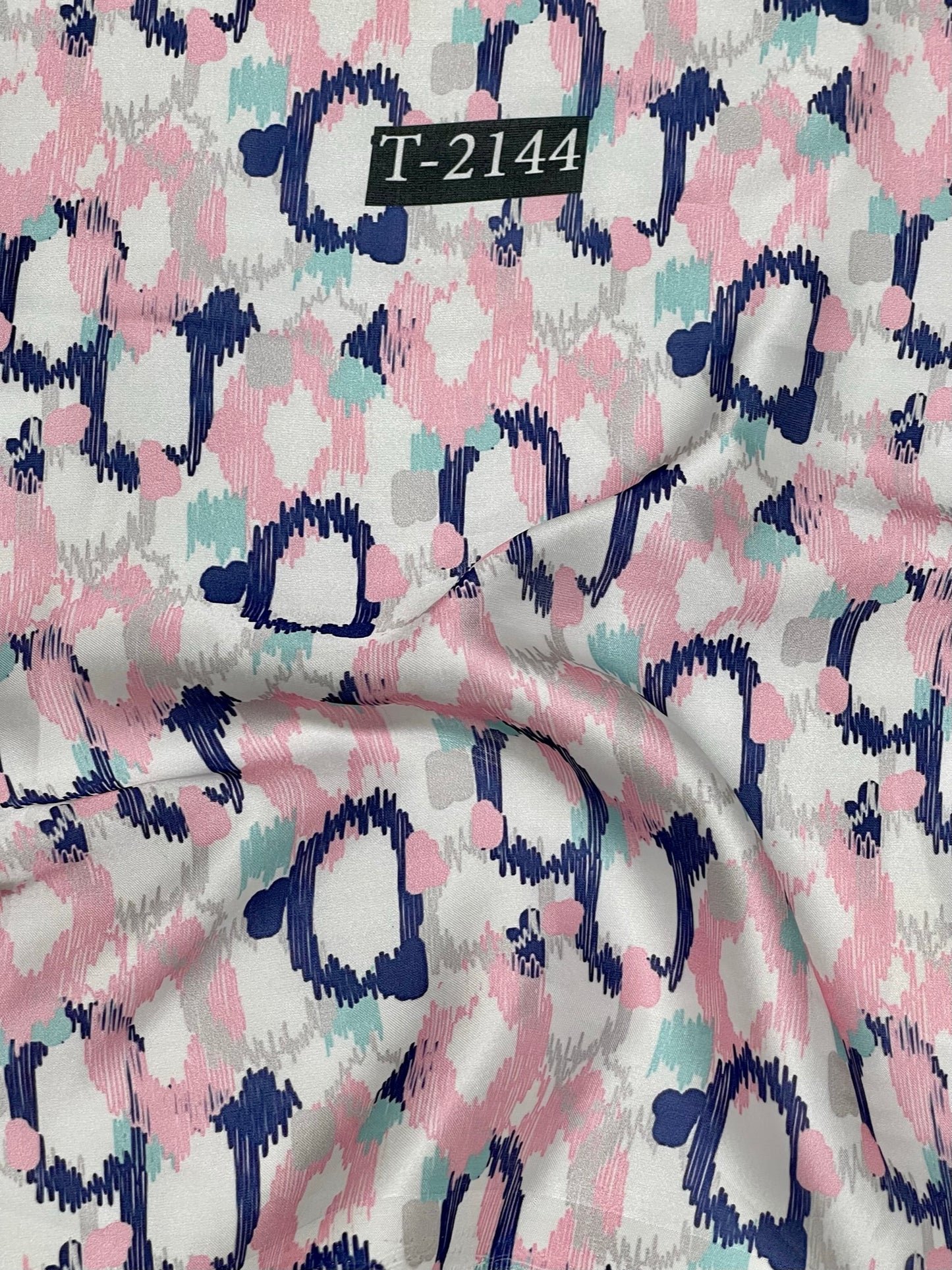 SATIN GEORGETTE ABSTRACTS PRINT