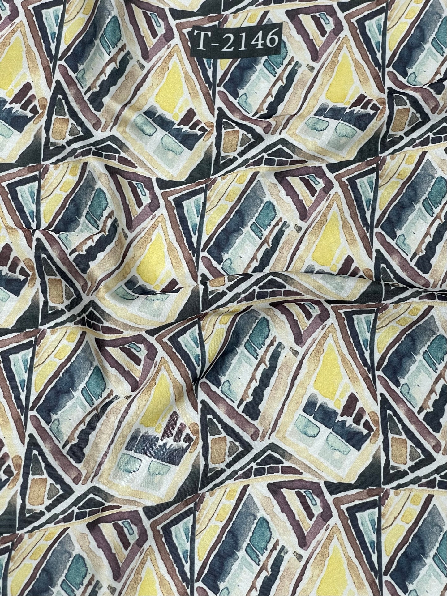 SATIN GEORGETTE ABSTRACTS PRINT