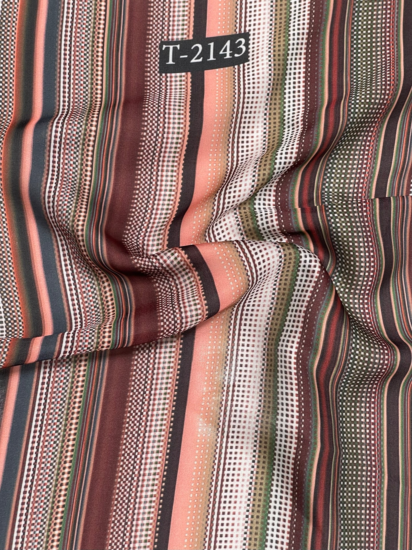 SATIN GEORGETTE ABSTRACTS PRINT