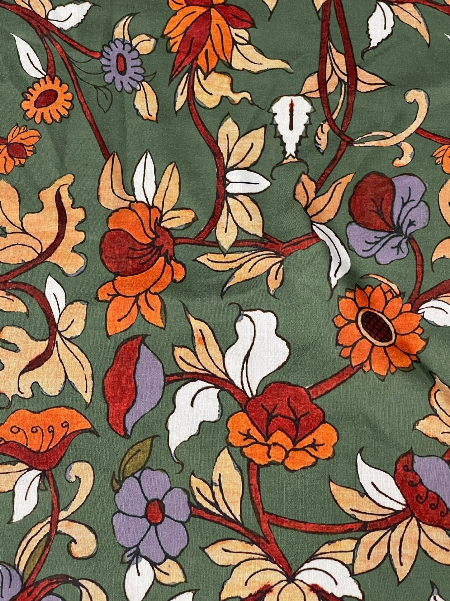 Kalamkari Print On Muslin