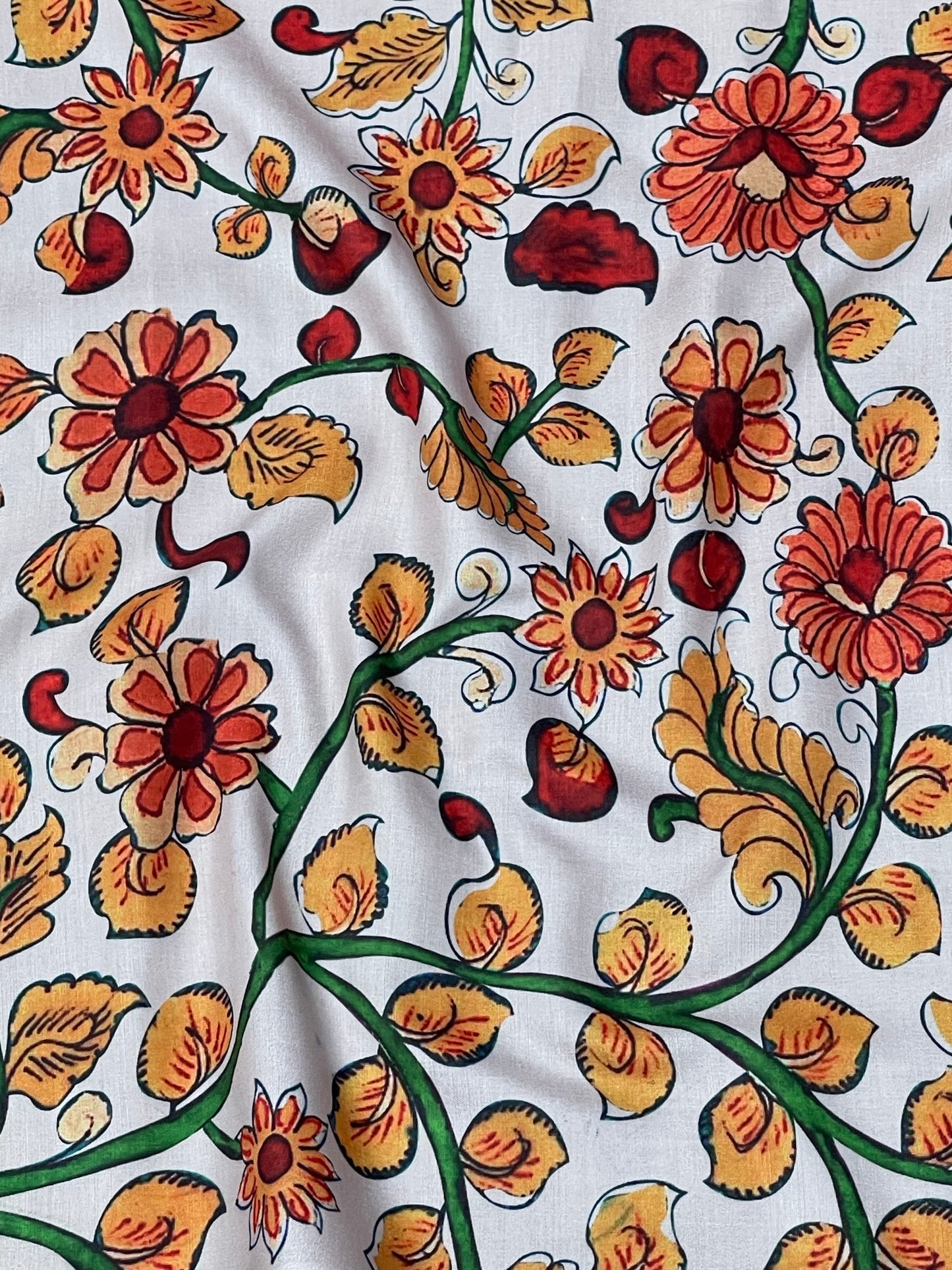 Kalamkari Print On Muslin