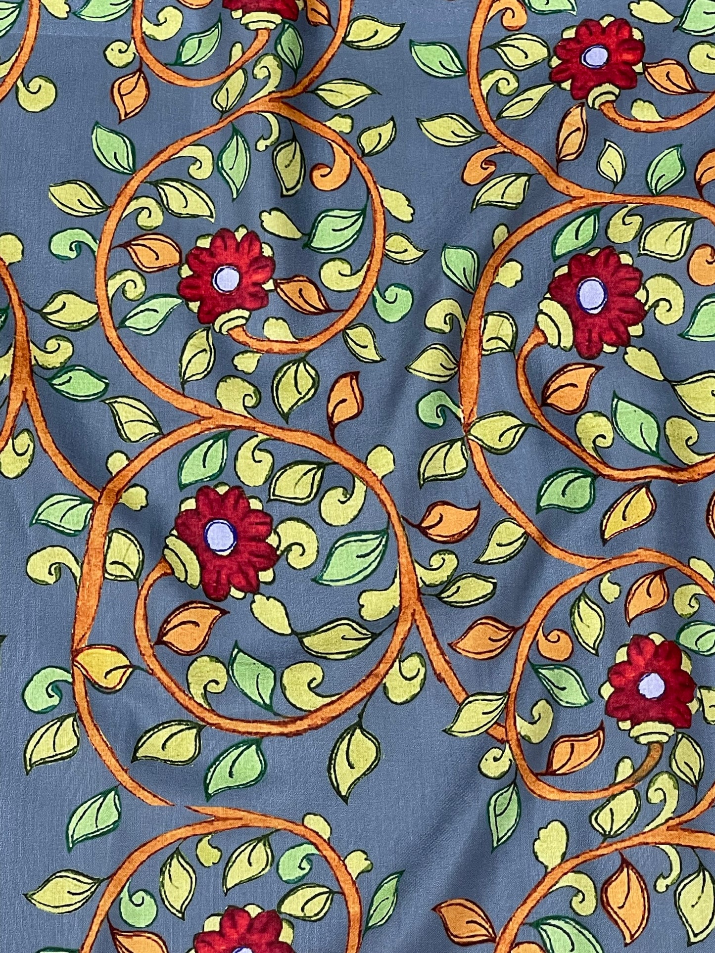 Kalamkari Print On Muslin