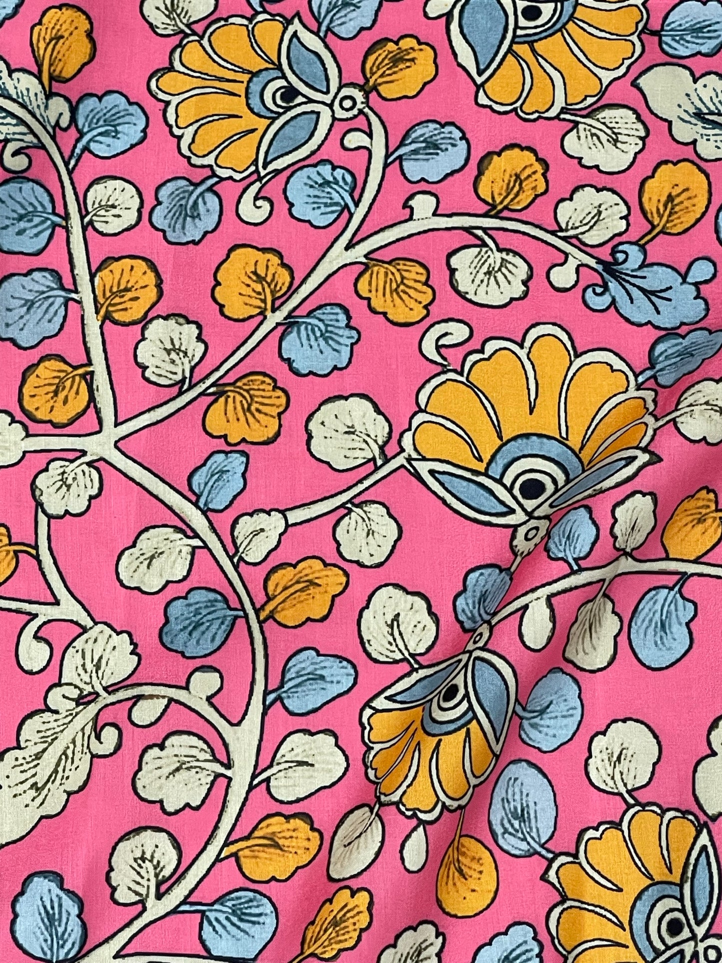 Kalamkari Print On Muslin