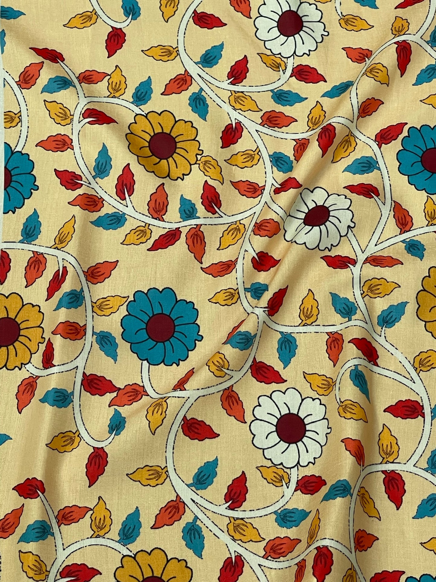 Kalamkari Print On Muslin