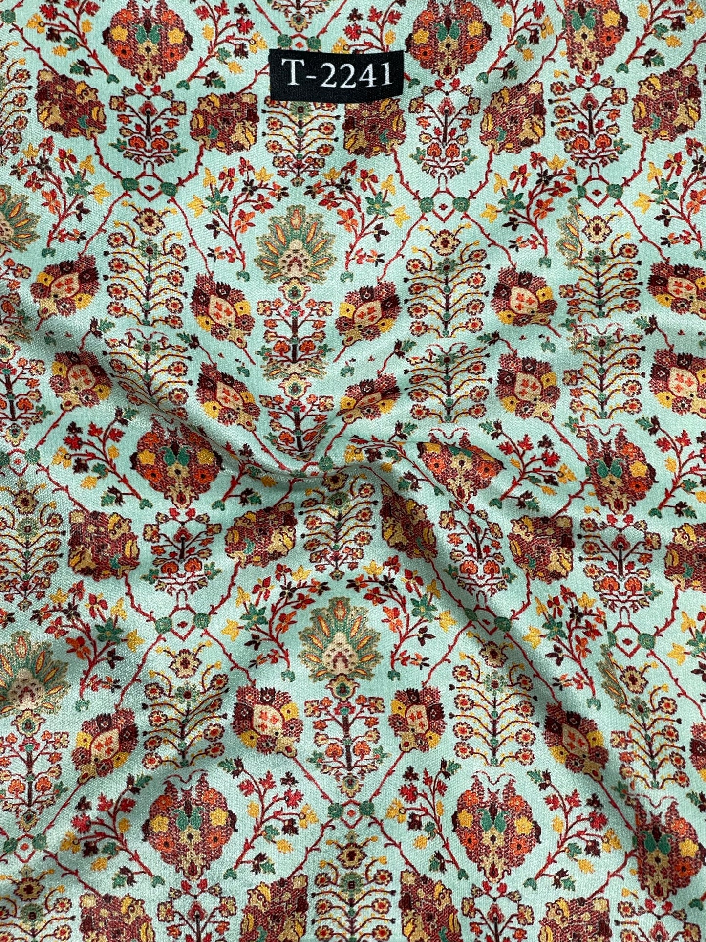VELVET FLORAL PRINT