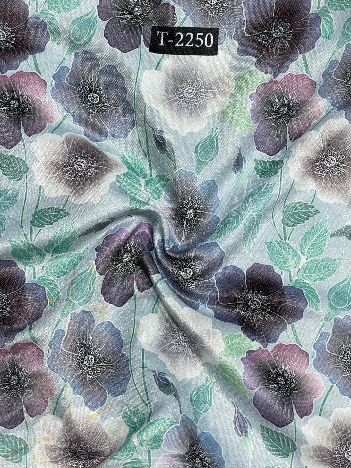 VELVET FLORAL PRINT