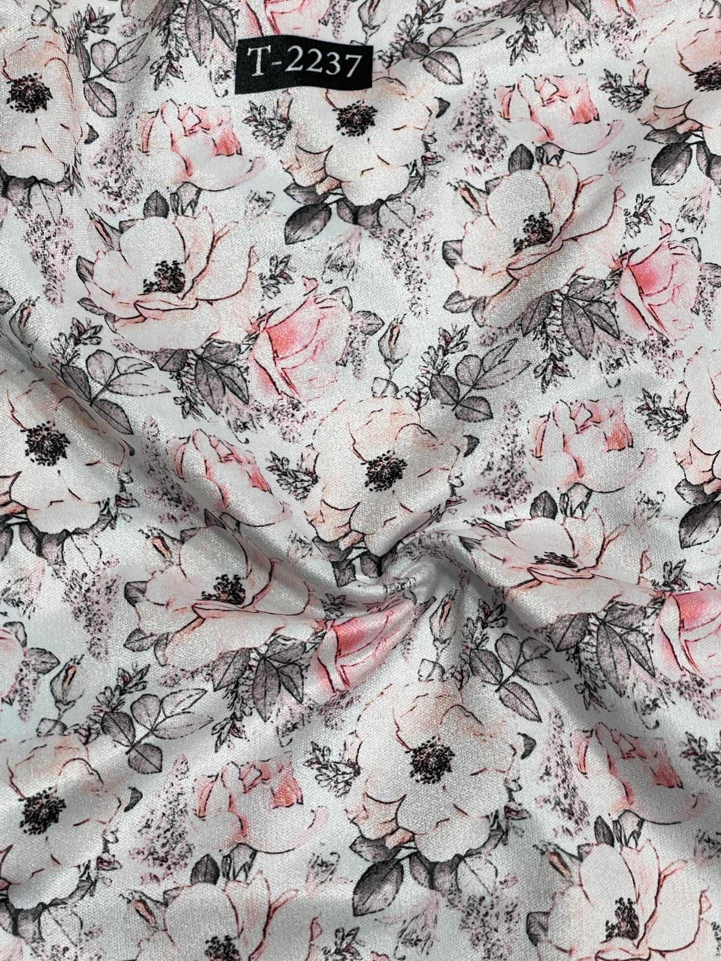VELVET FLORAL PRINT