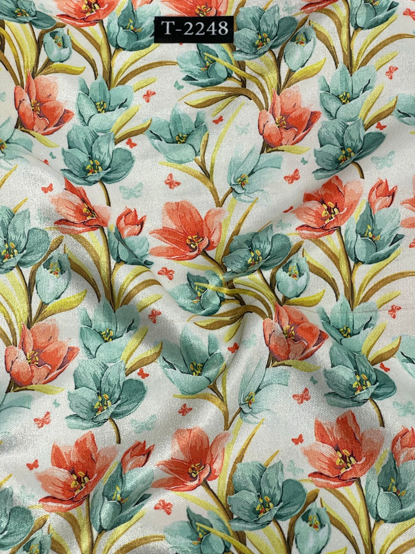 VELVET FLORAL PRINT