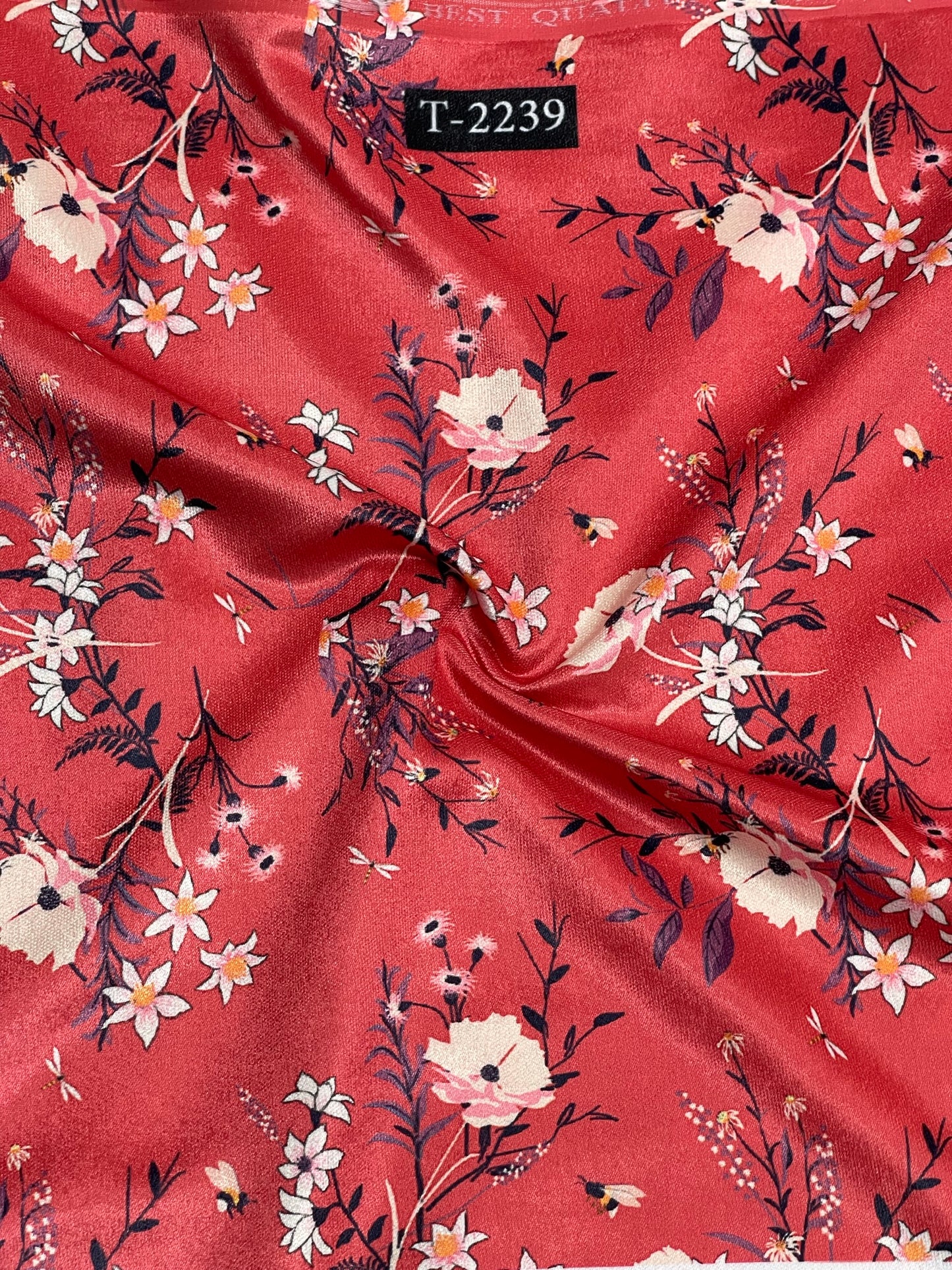 VELVET FLORAL PRINT