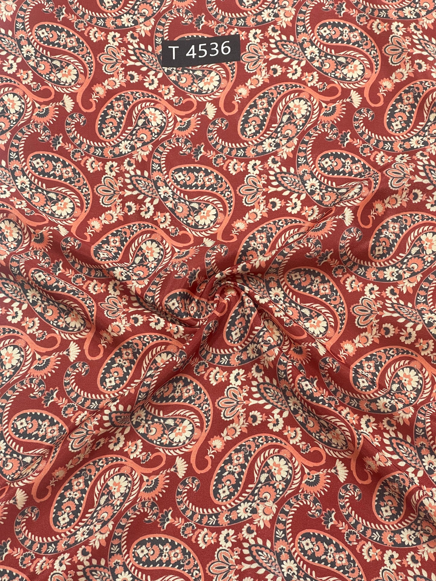 Beautiful Paisley Print Crepe