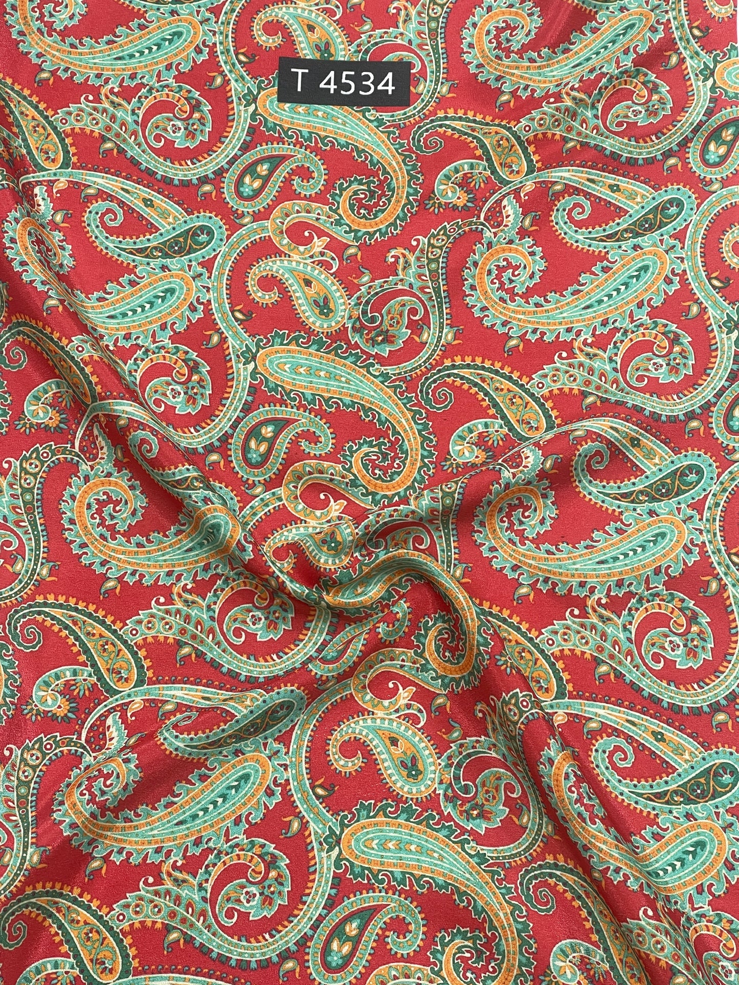 Beautiful Paisley Print Crepe