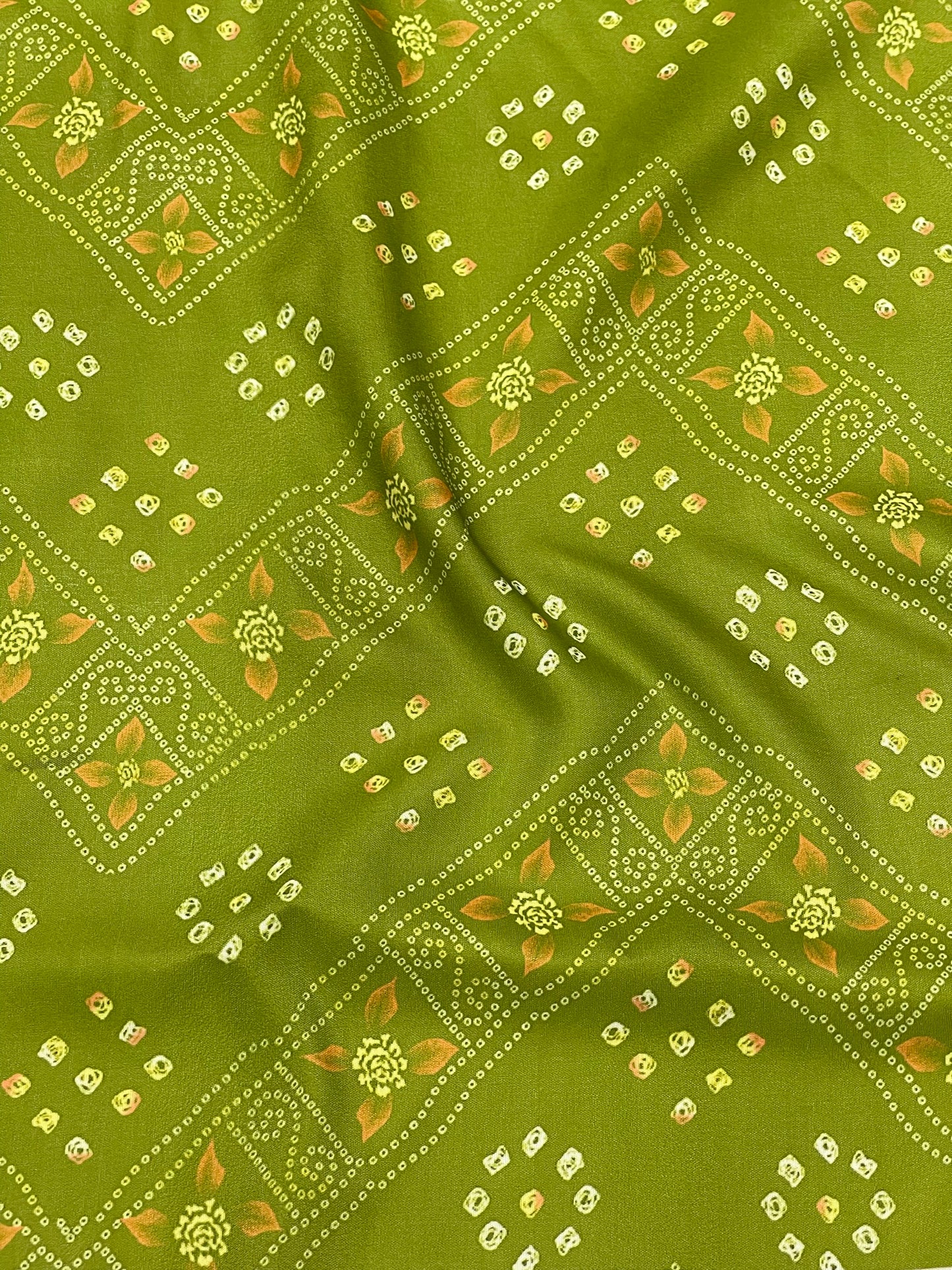 BANDHANI PRINT ON MUSLIN