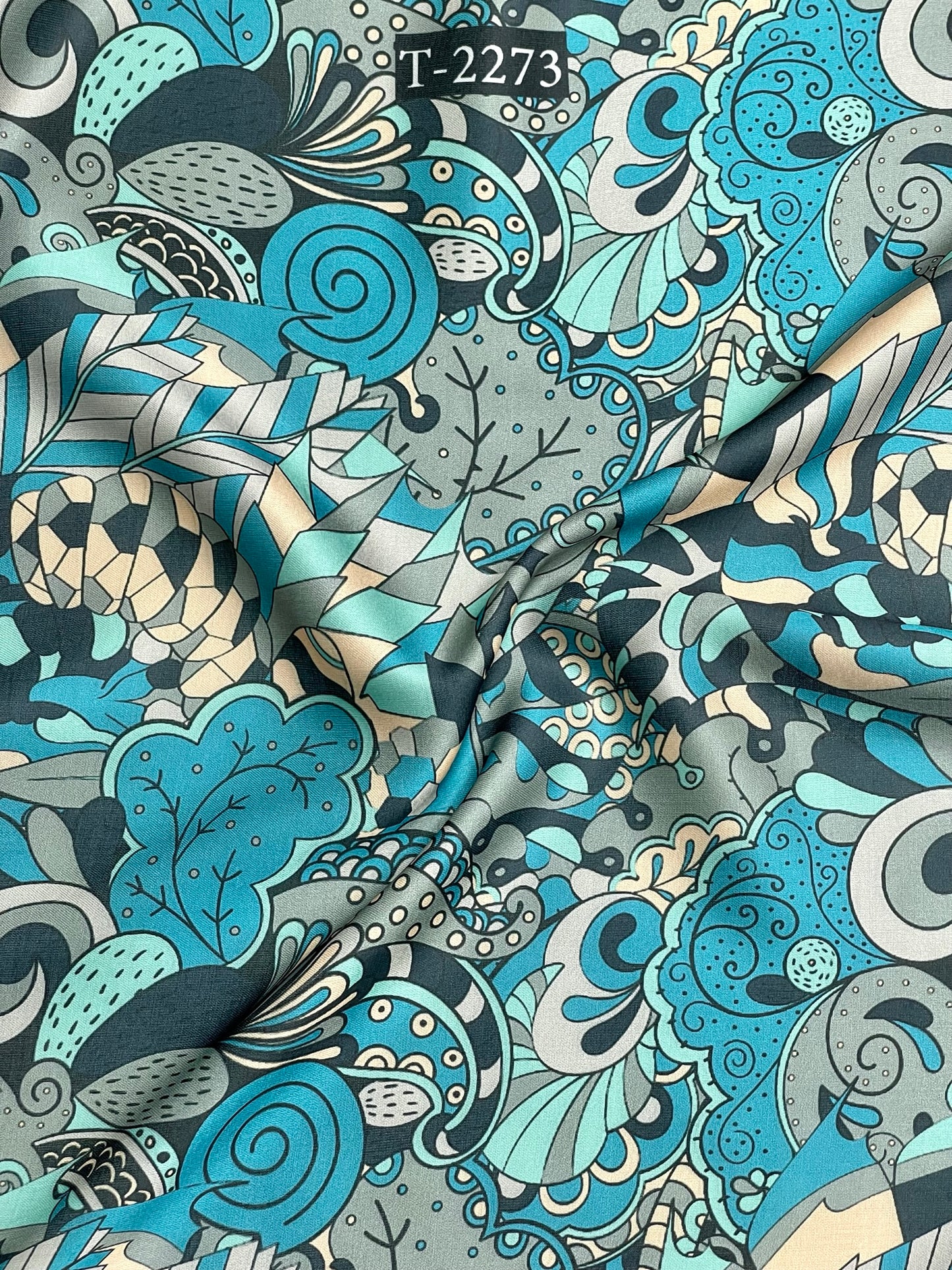 ZARA PRINT ON MODAL SATIN