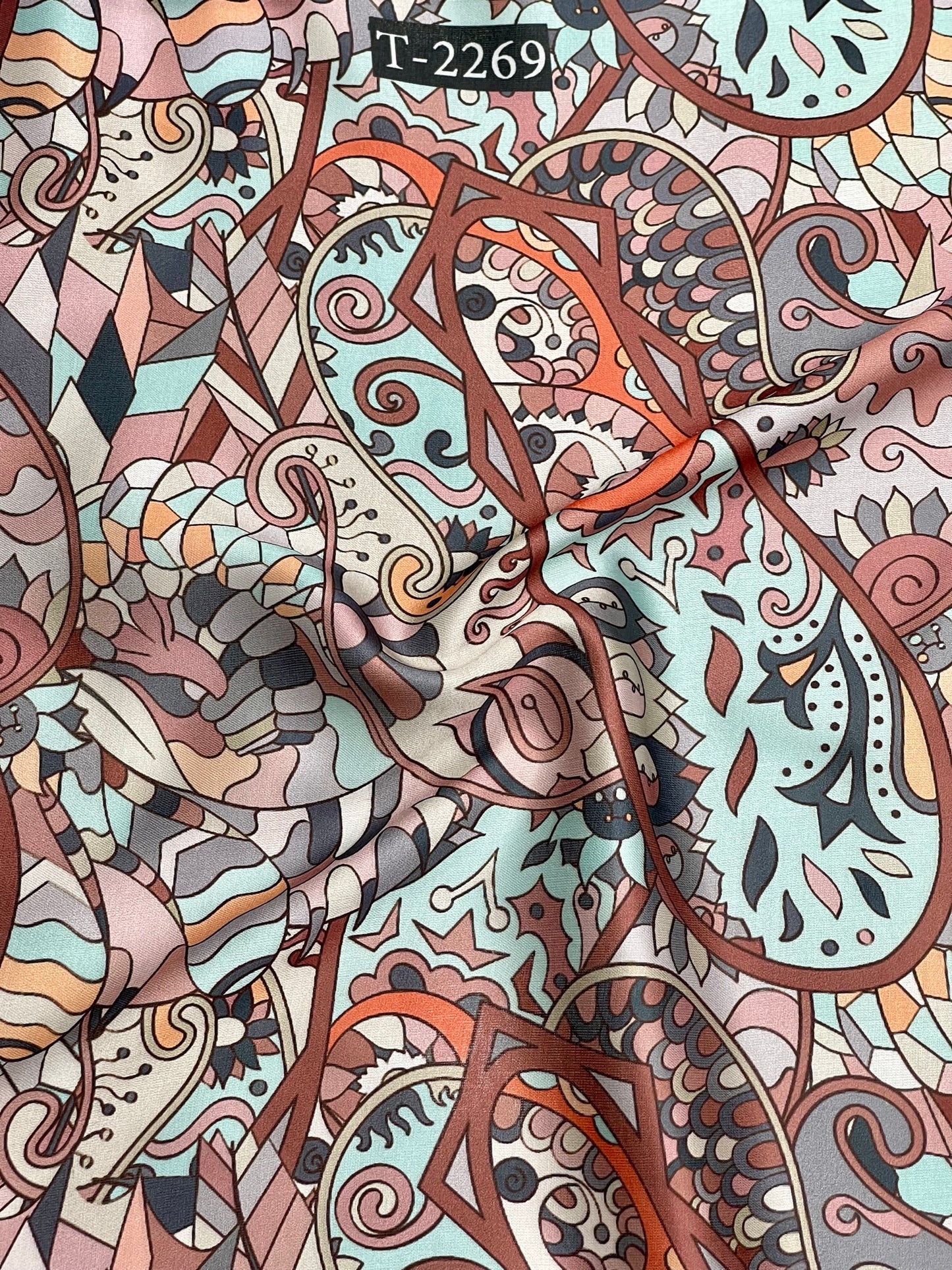 ZARA PRINT ON MODAL SATIN